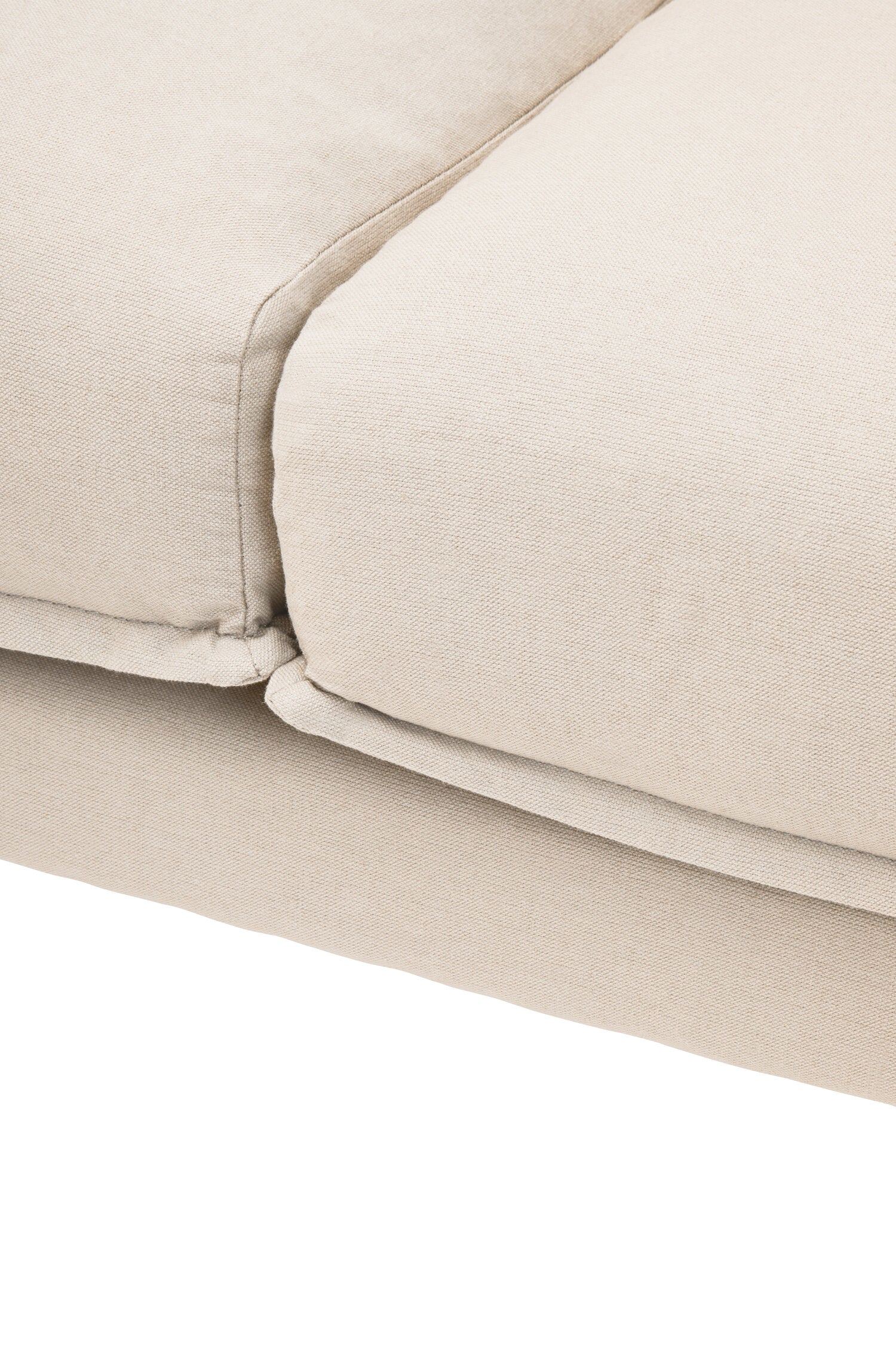 Troyes Cream Three Seat Left Chaise Sofa