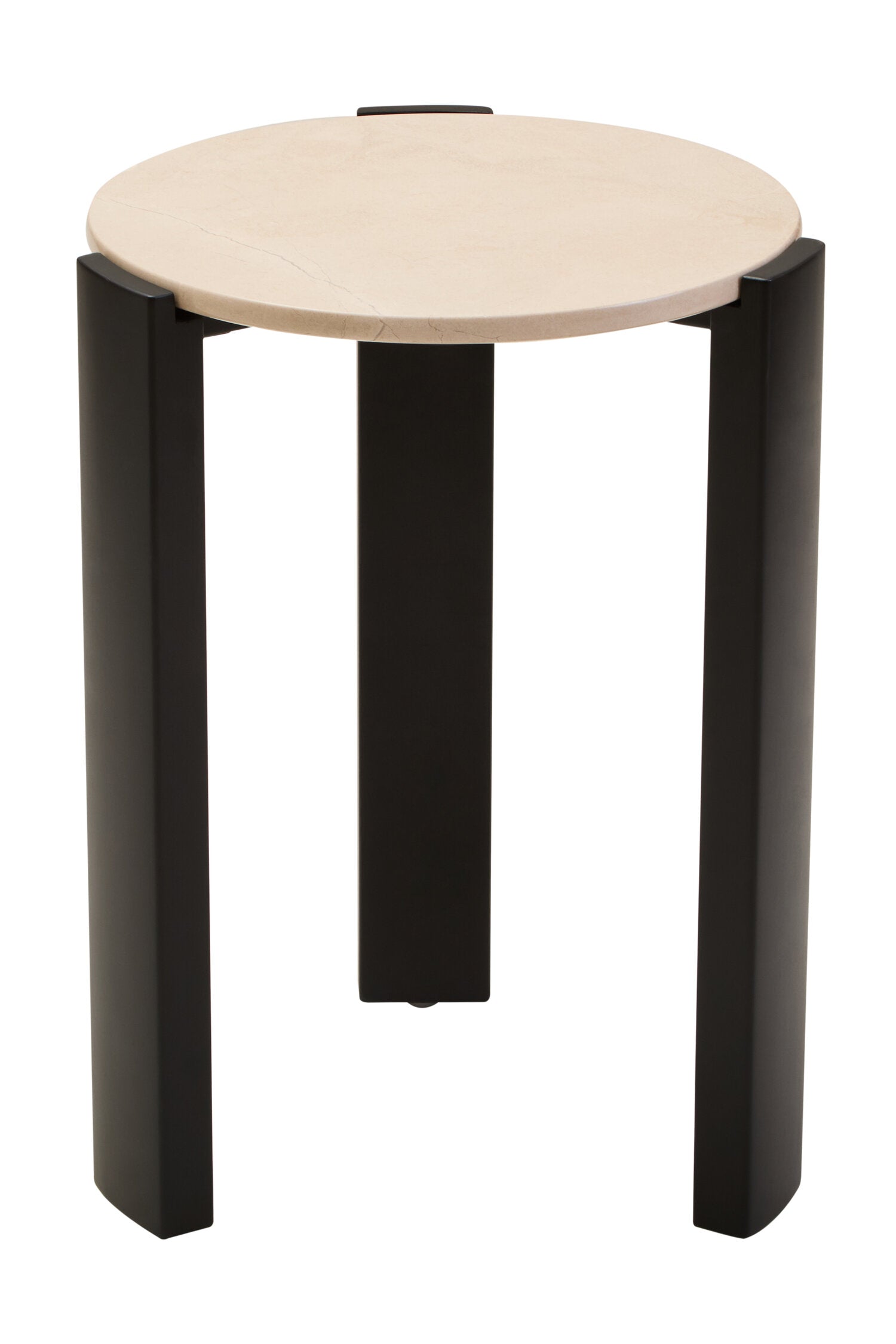 Palermo Cream Marble Top Round Side Table