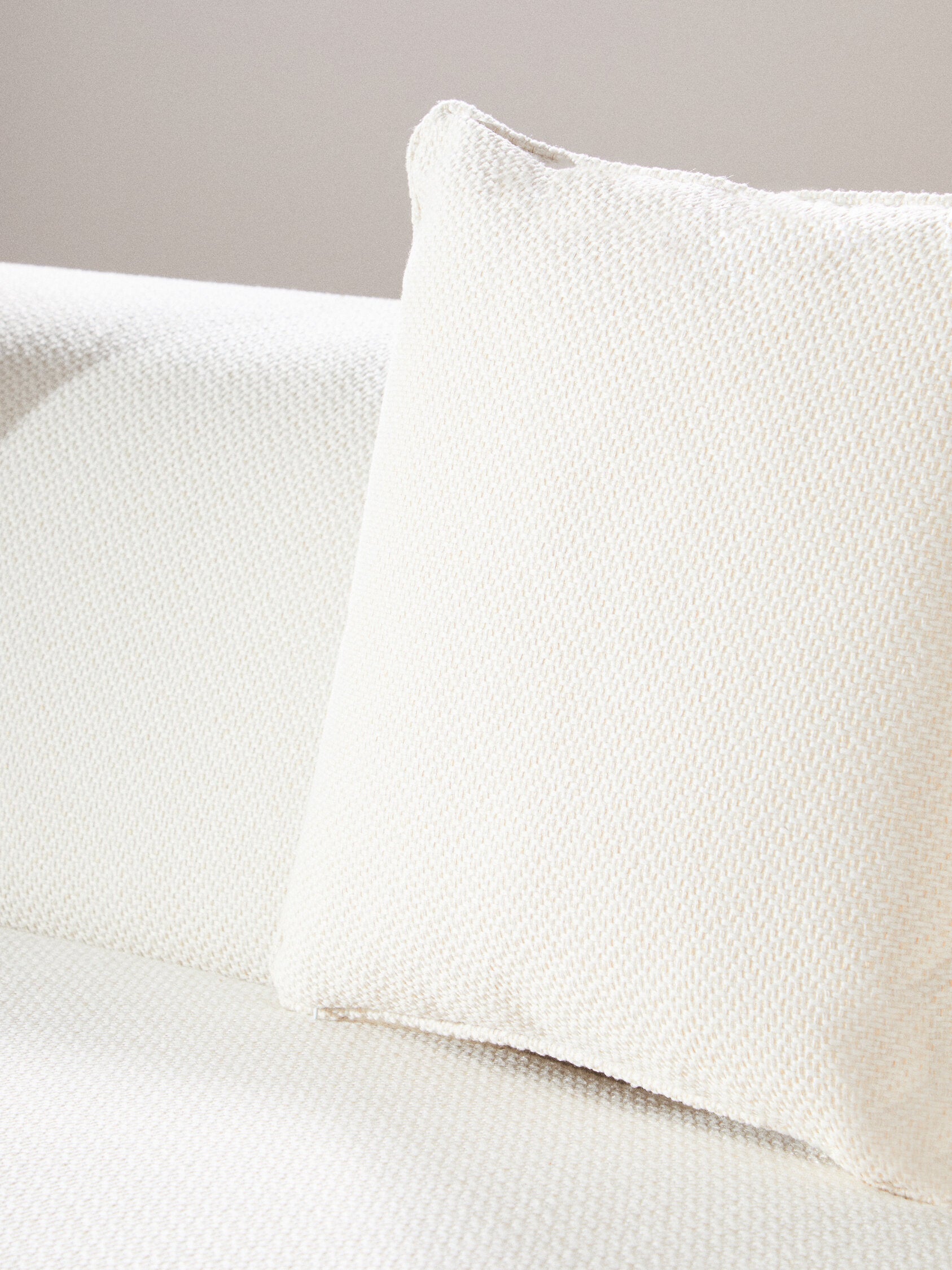 Ozzano Cream Linen 3 Seater Sofa