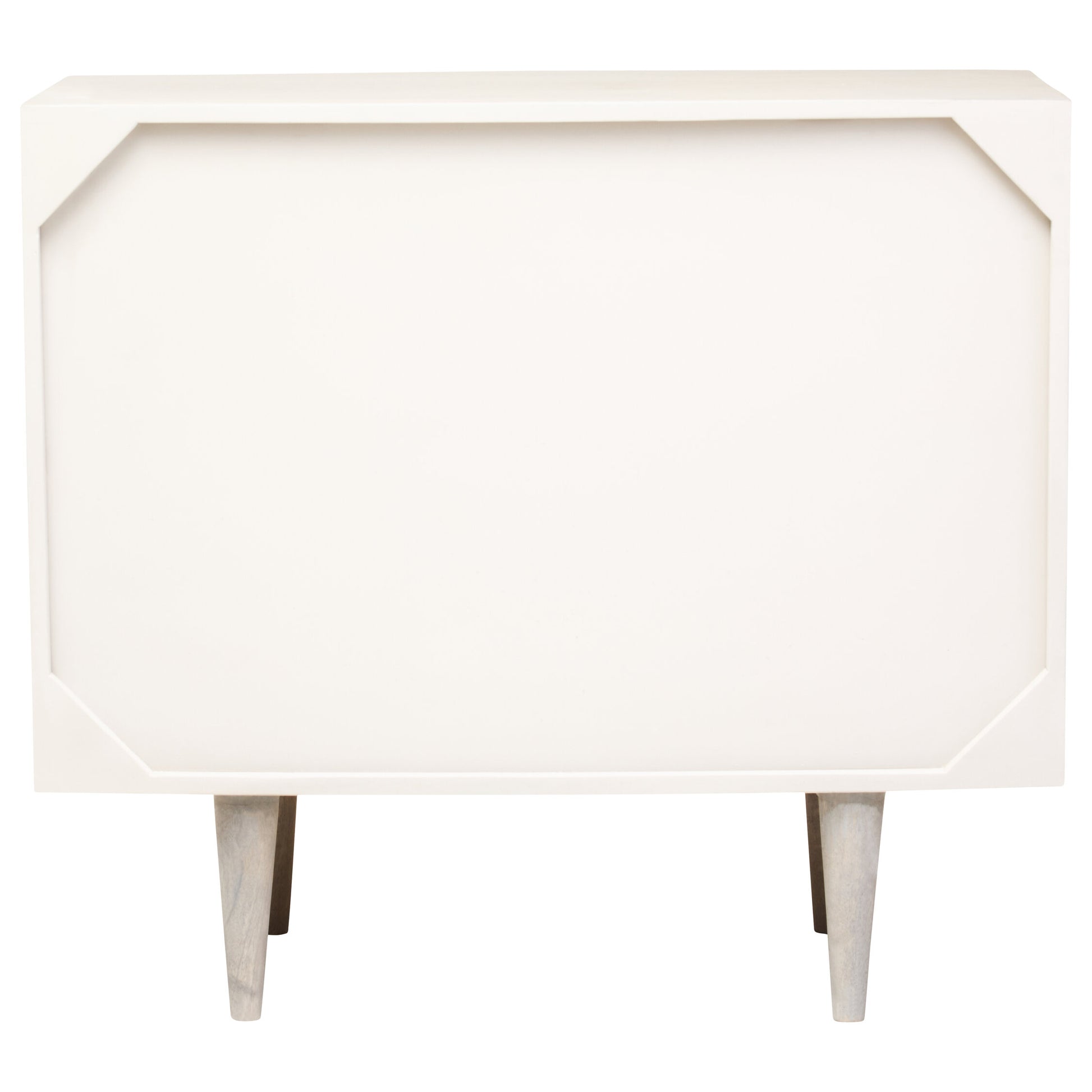 Satna Two Door Greywash Carved Mango Wood Sideboard