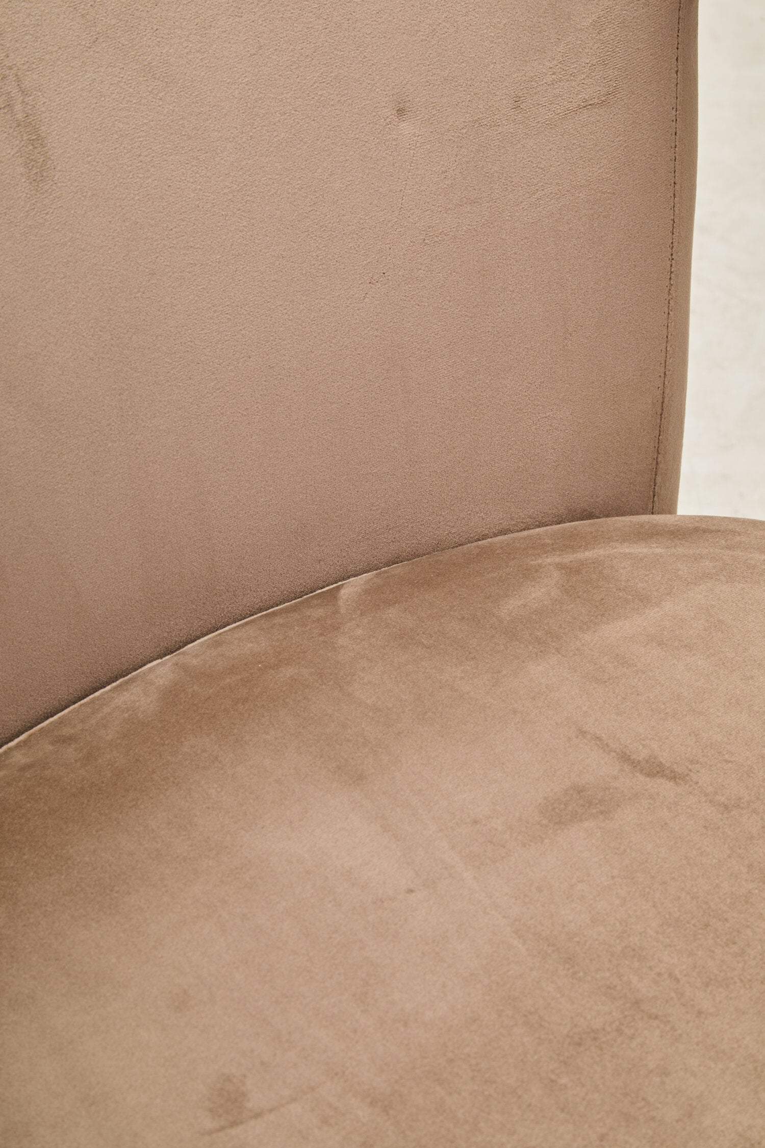 Hestia Mink Velvet Swivel Chair