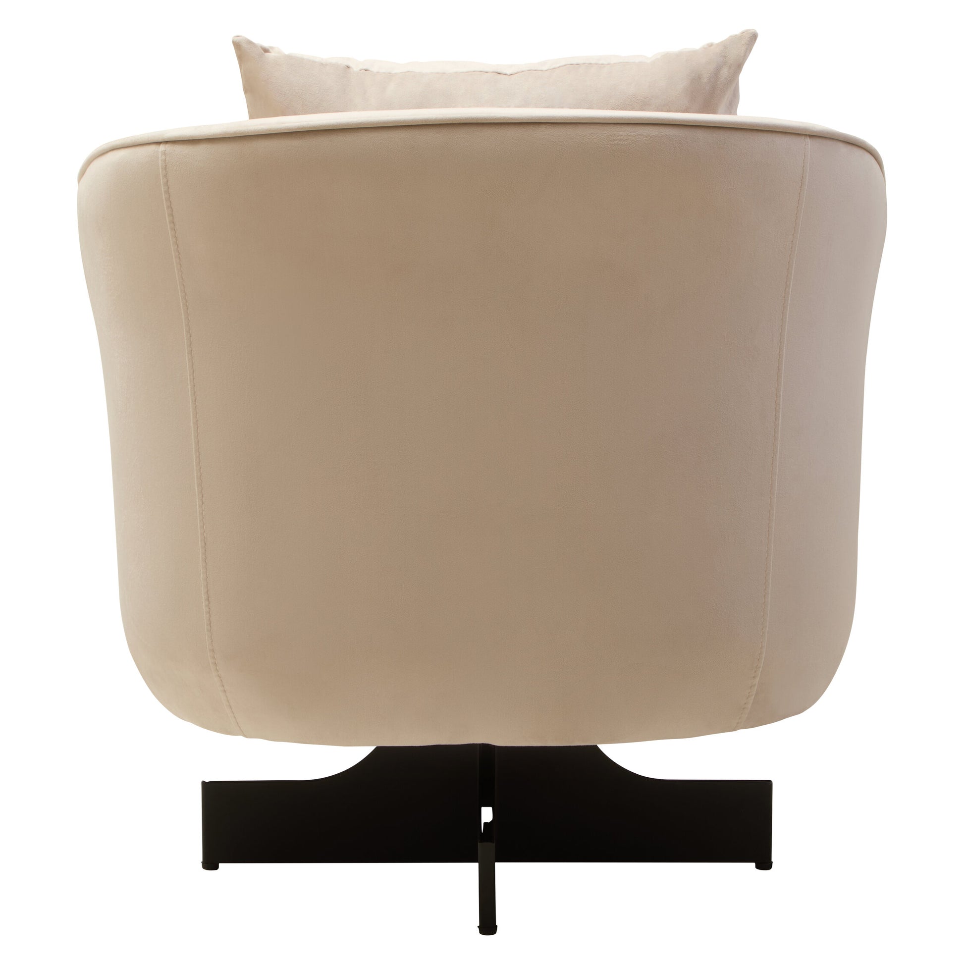 Hale Cream Velvet Swivel Chair