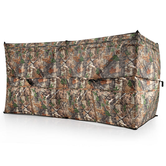 4-Panel Hunting Blind 3-Person See-through Ground Blind Tent