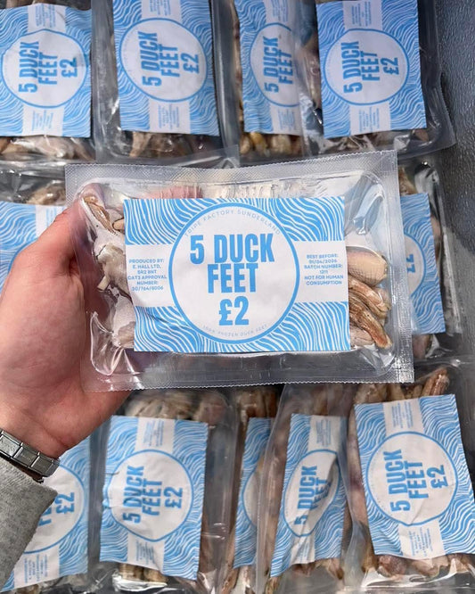 5 Duck Feet - Tripefactory Sunderland - Raw Frozen Treats | Luxury Home Accessories | Heulog Glow