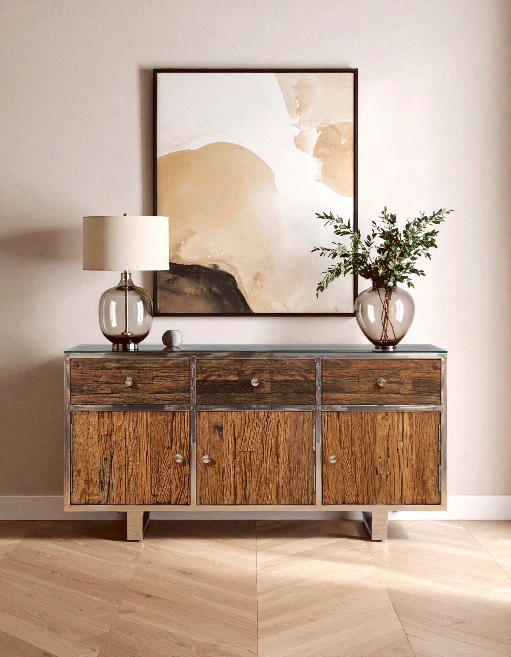 Kerala Natural Recycled Wood Sideboard