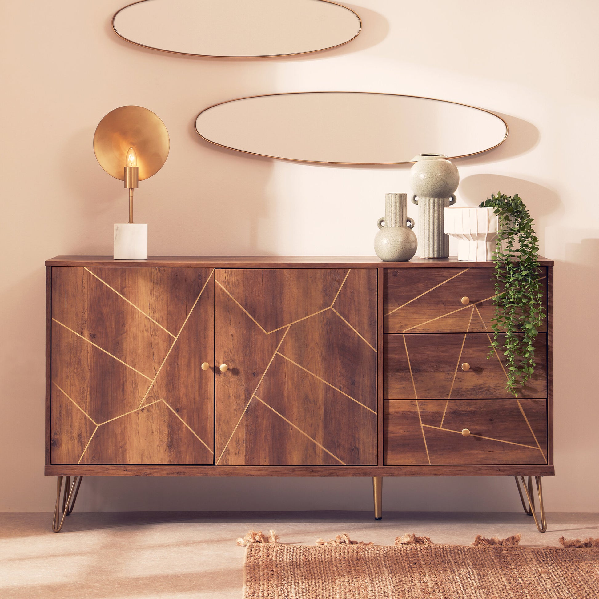 Flori Sideboard with 2 Doors and 3 Drawers
