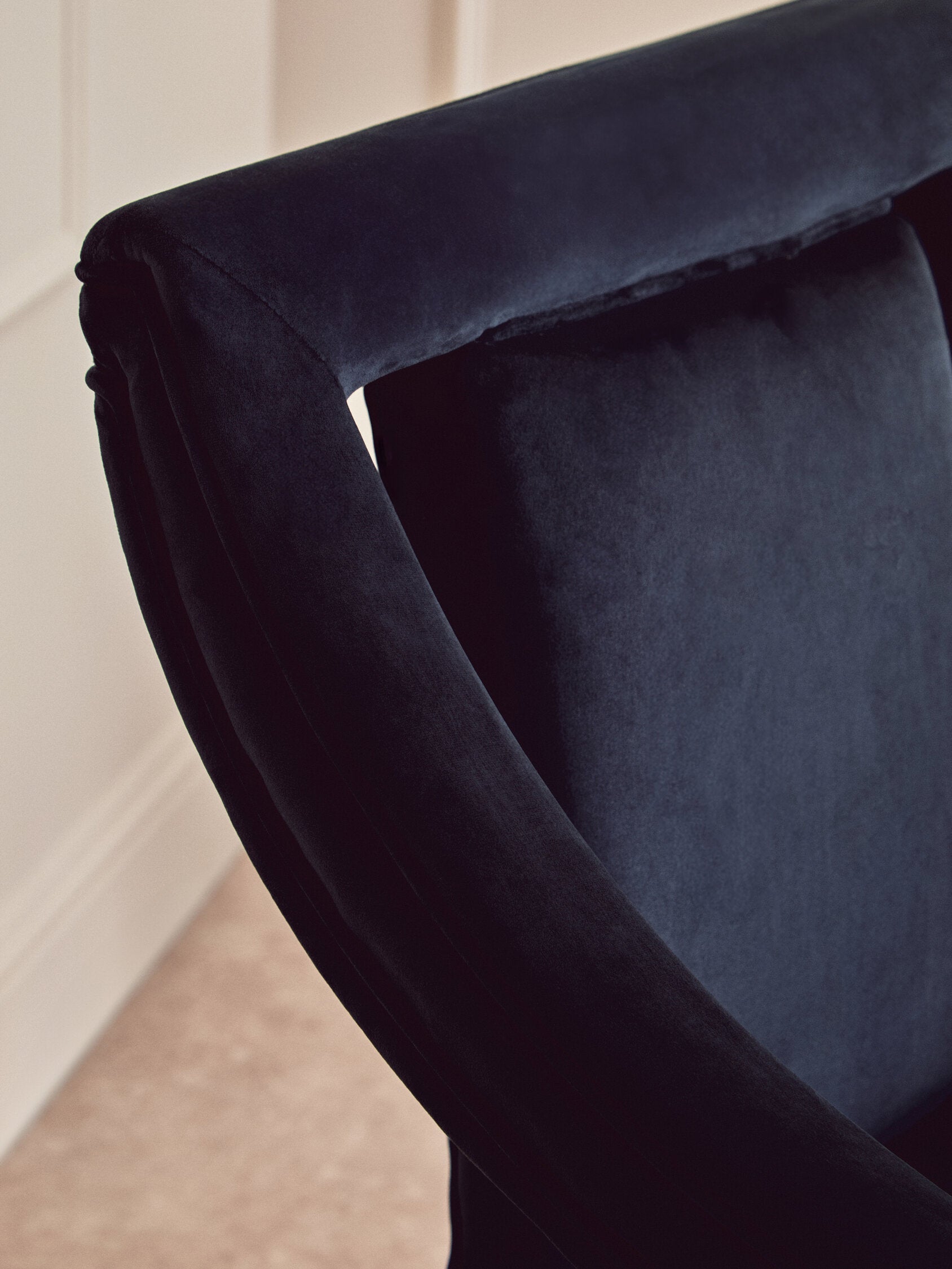 Faye Black Velvet Chair