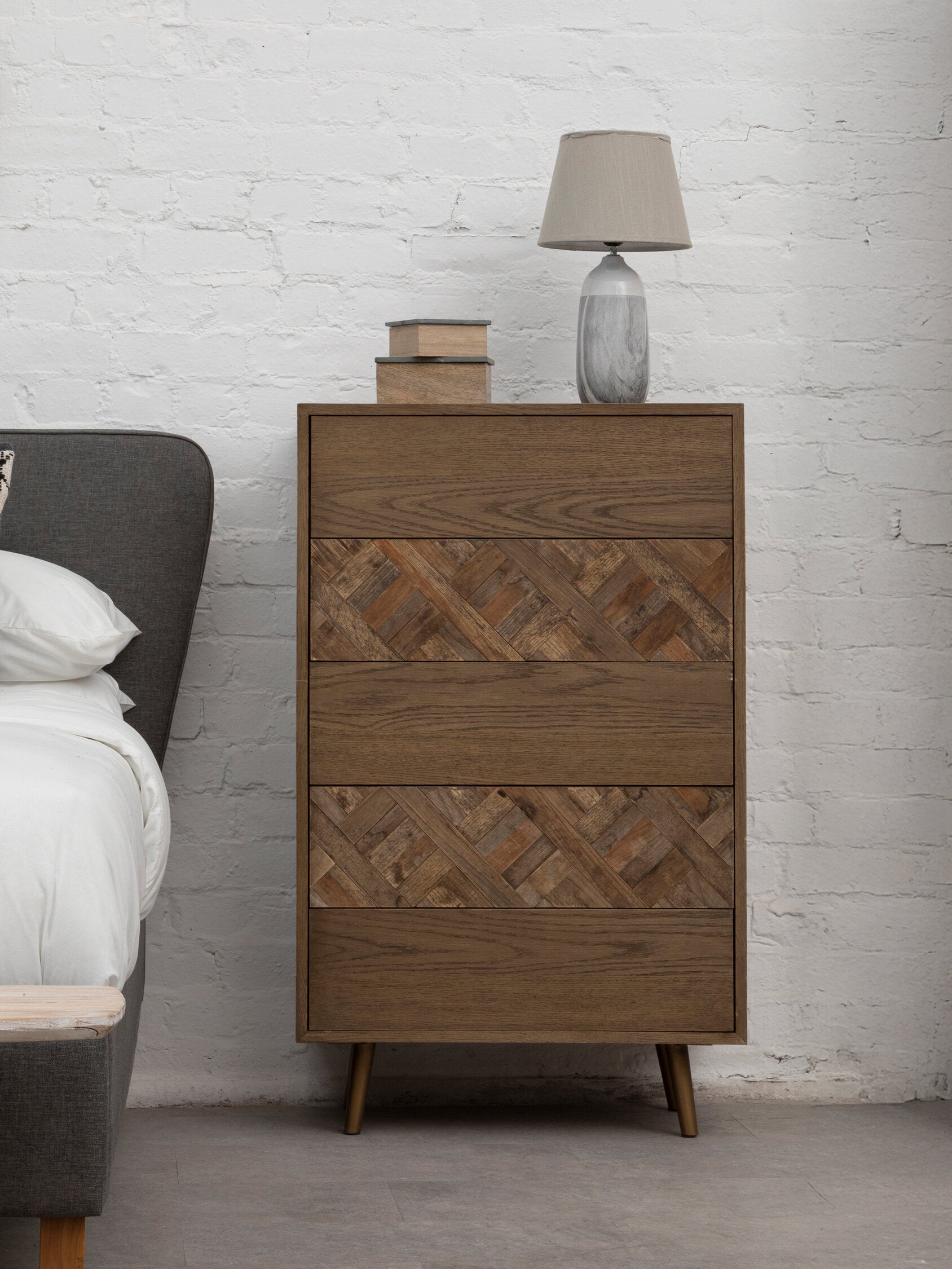Salvar Wooden Chest of 5 Drawers