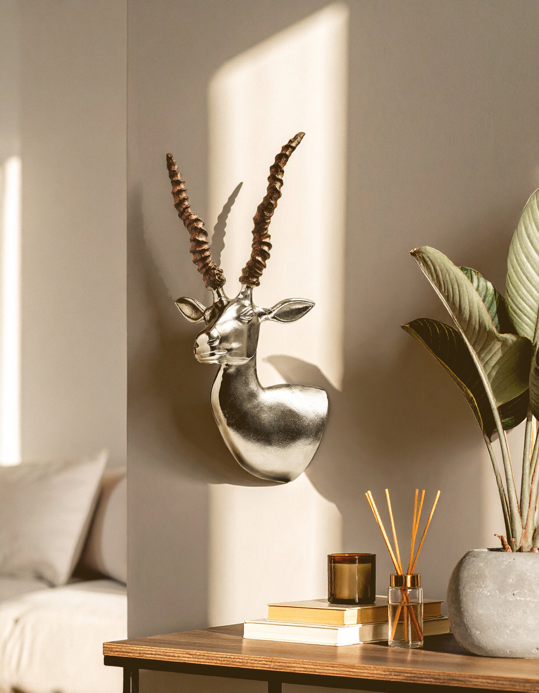 Zania Gazelle Wall Mounted Sculpture