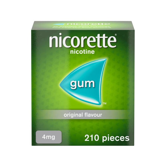 Nicorette Original Gum Nicotine 210 Piece, 4 mg (Stop Smoking Aid)