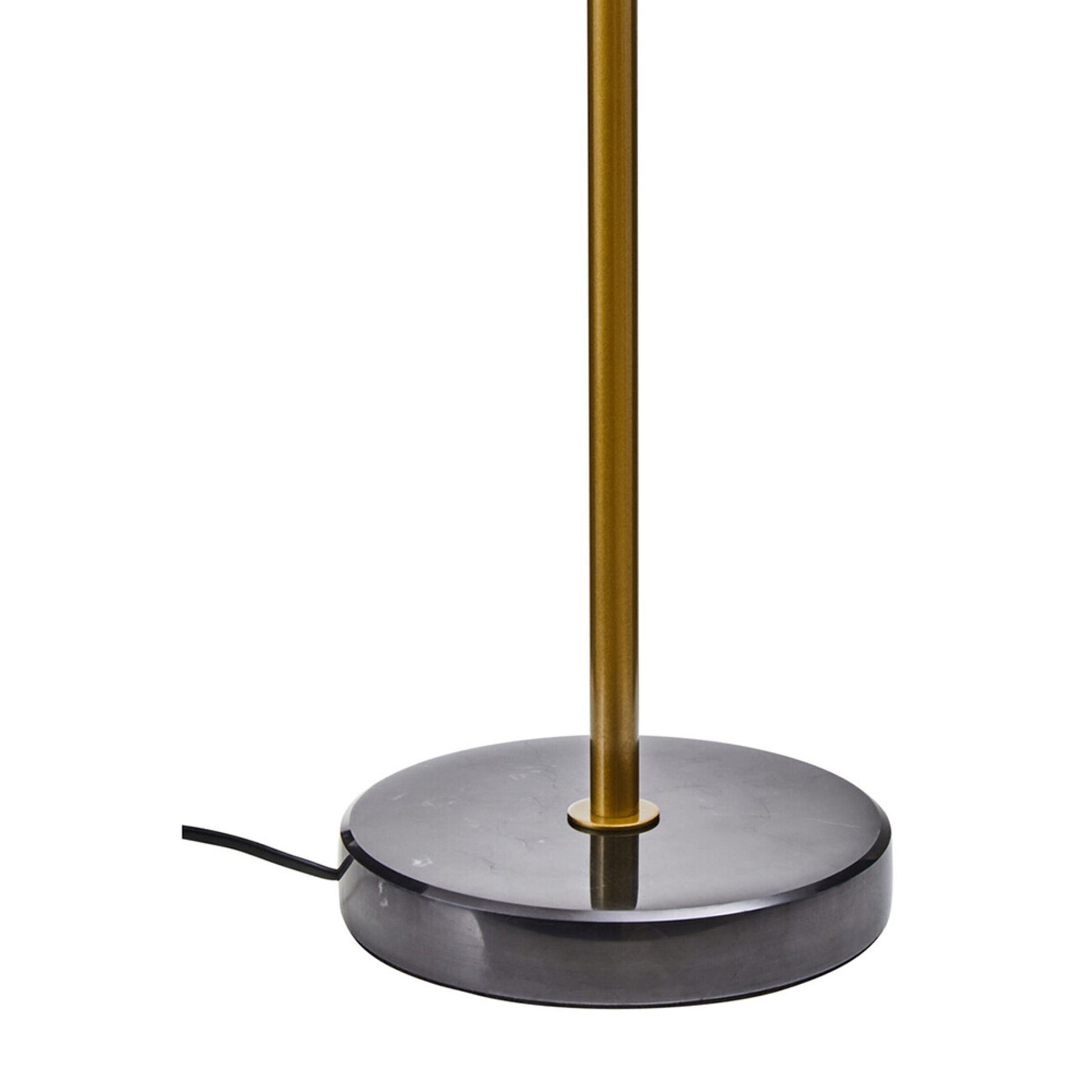 Revive Two Light Gold and Black Marble Table Lamp