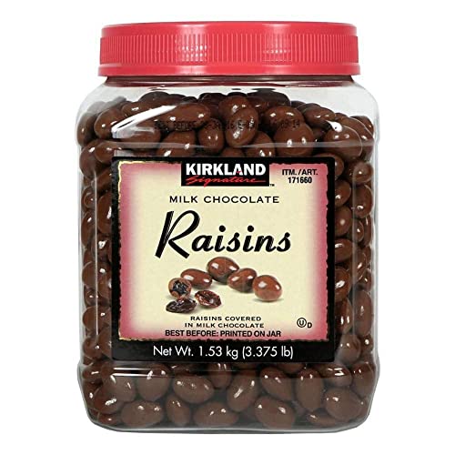 KIRKLAND SIGNATURE fuqUUZ Milk Chocolate, Raisins, 54 Ounce