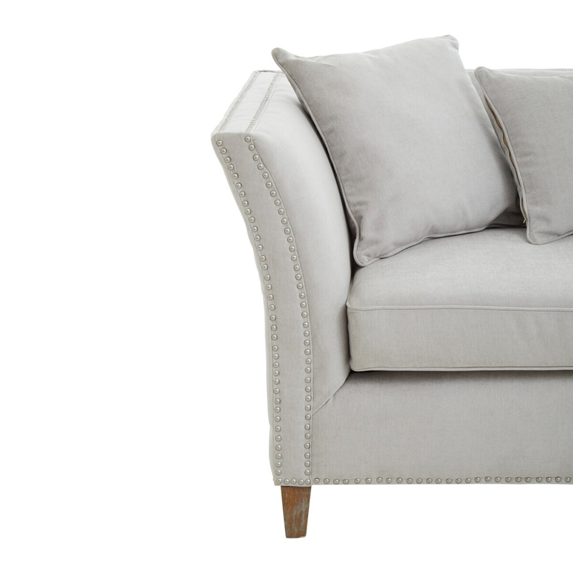 Sutton Three Seat Grey Fabric Sofa