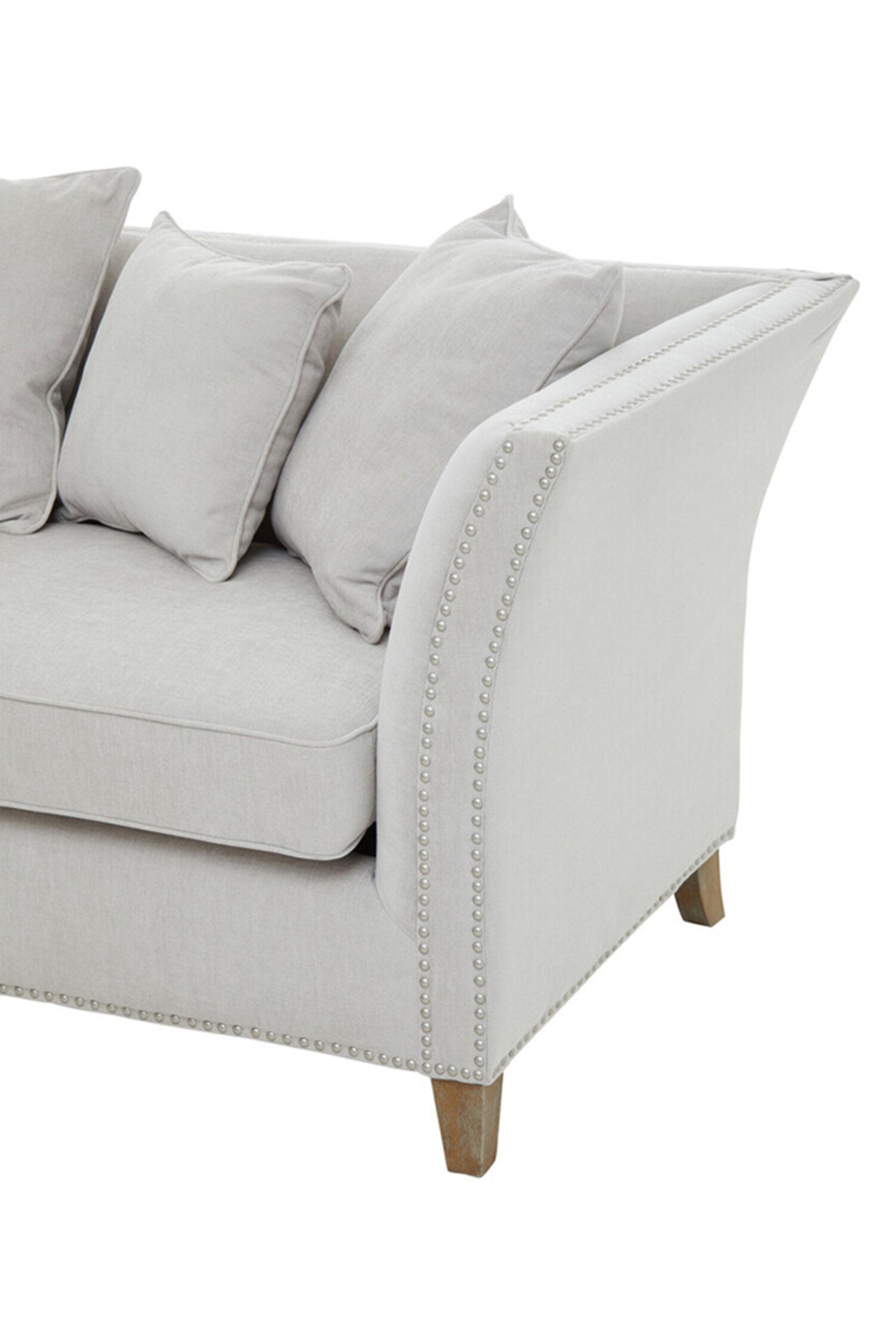 Sutton Three Seat Grey Fabric Sofa