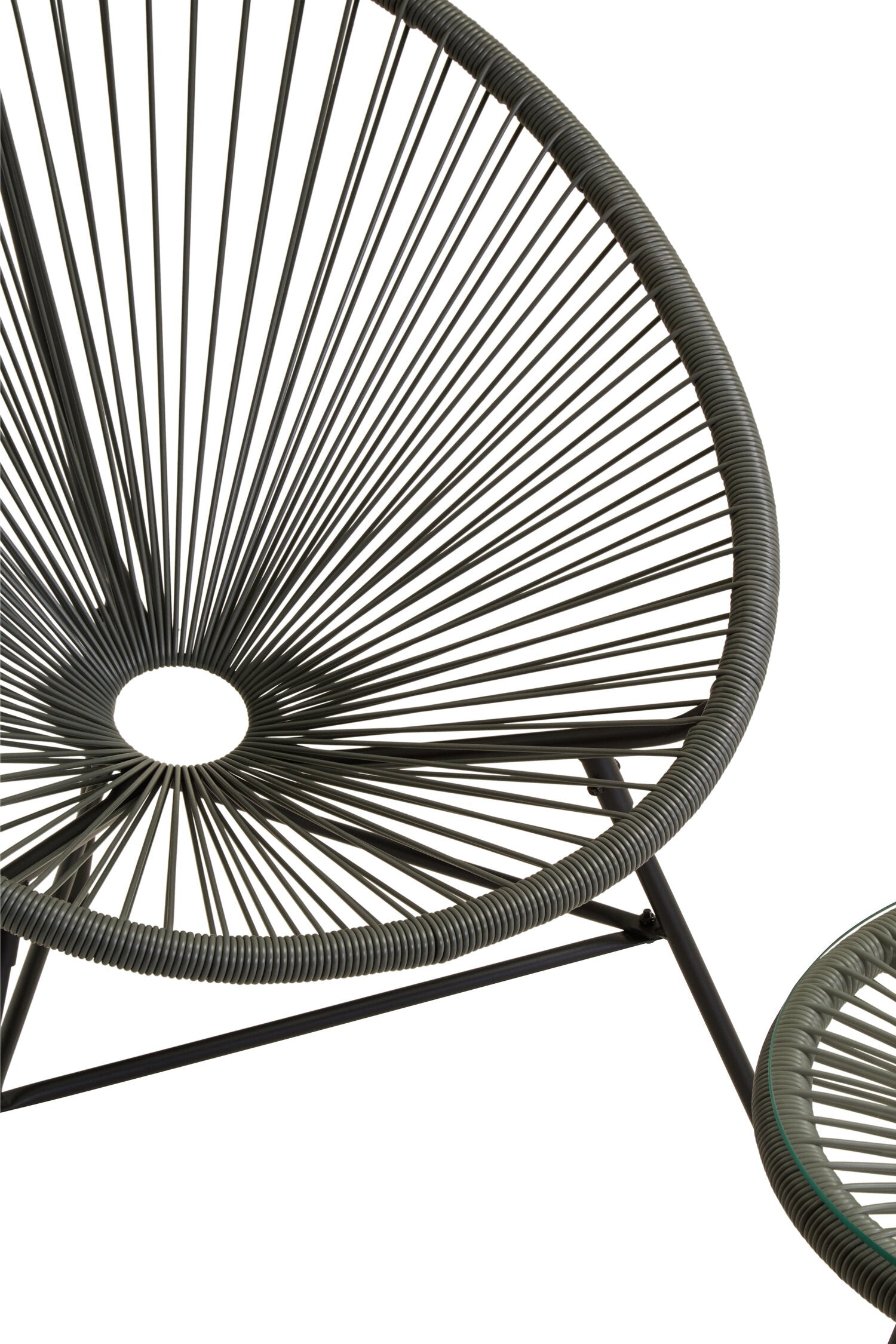 Miami Grey 3 Piece Rattan Patio Set
