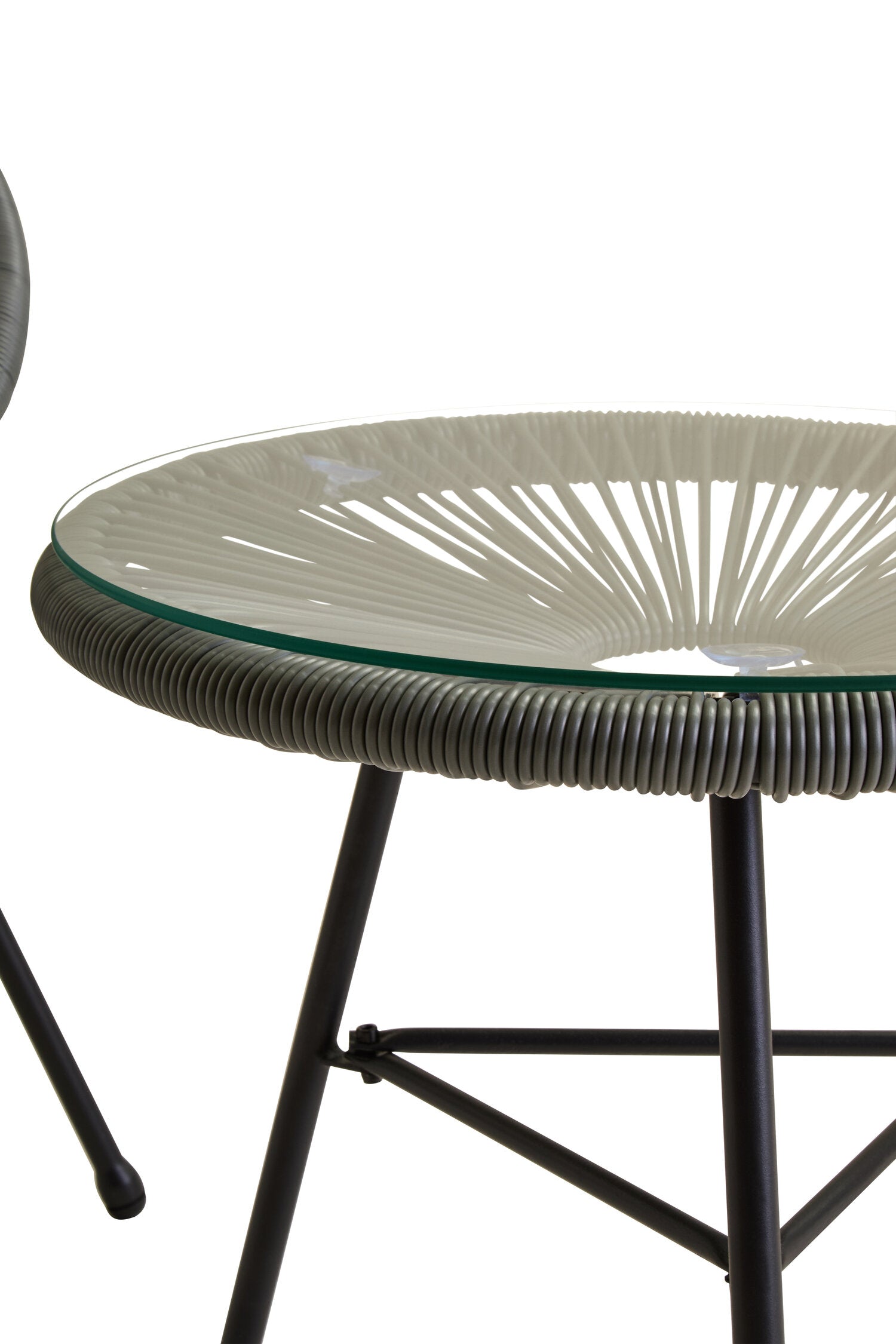 Miami Grey 3 Piece Rattan Patio Set
