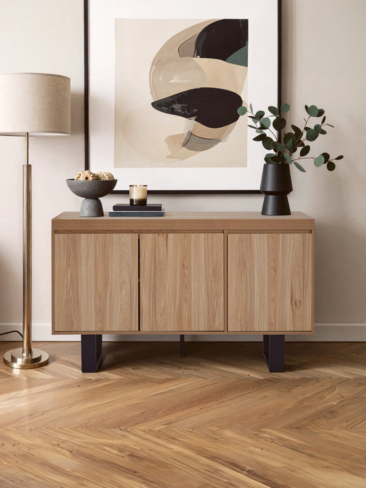 Oakton Wood Effect 3 Door Sideboard