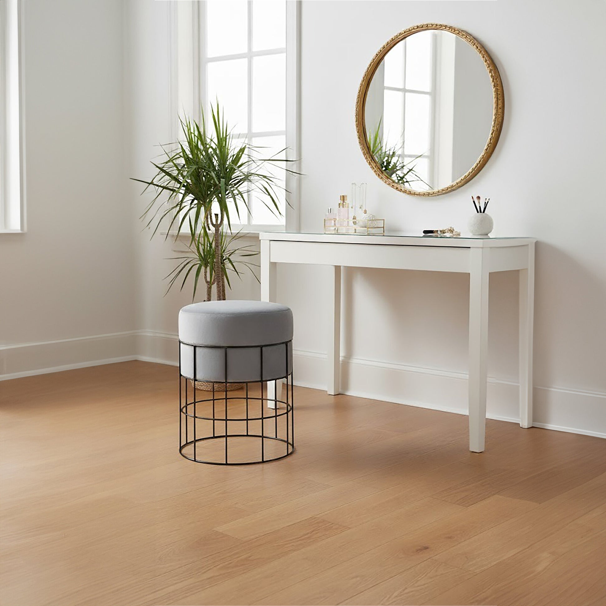 Hayes Cage Frame Velvet Stool