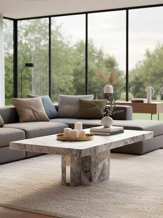 Saronno Grey Marble Coffee Table