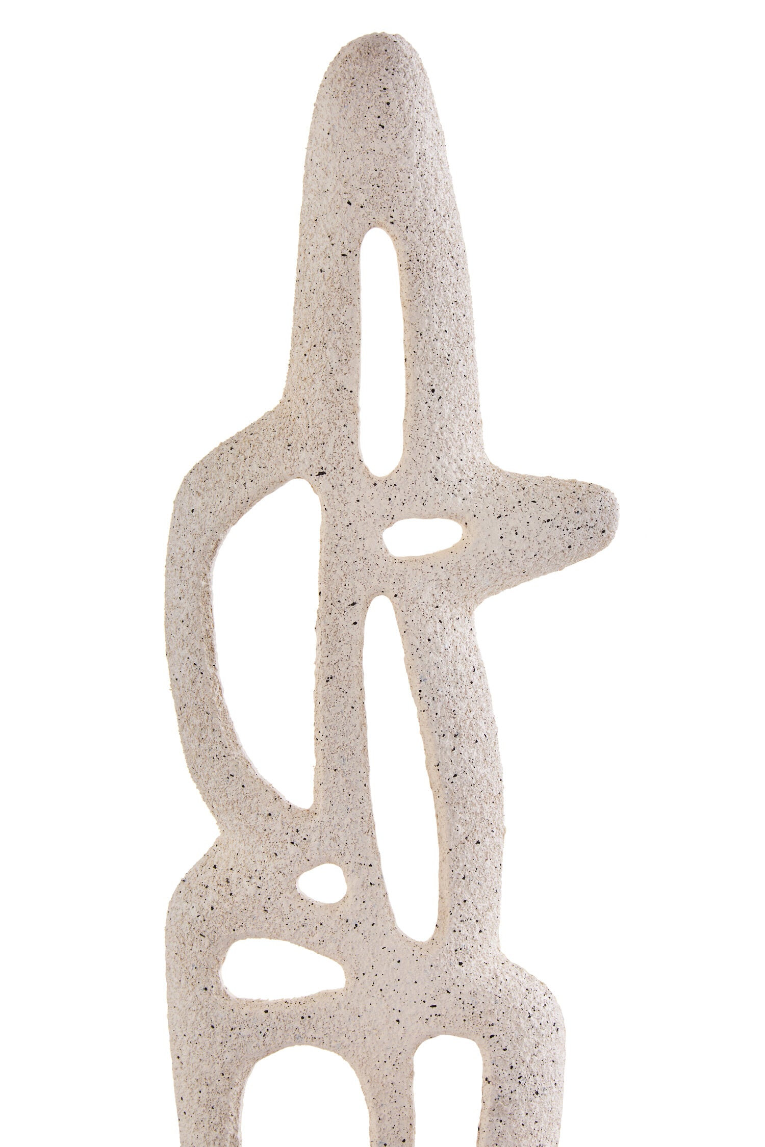 Broc Cream Textured Abstract Interlocking Sculpture