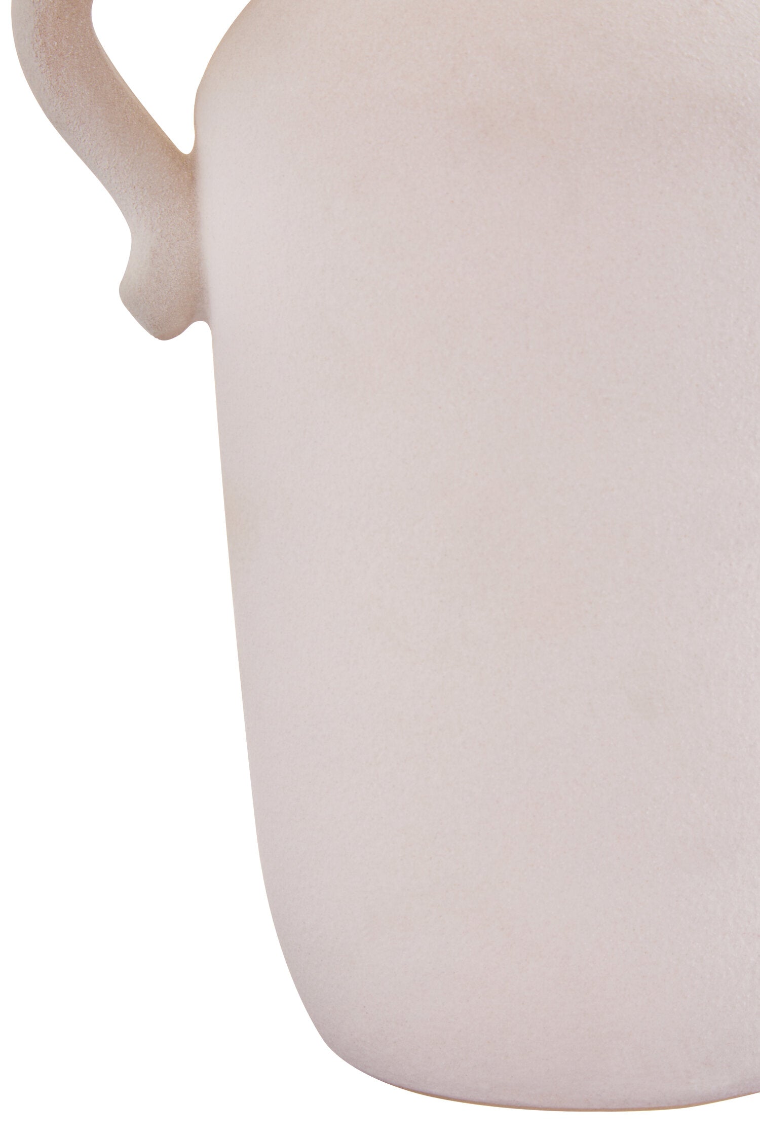 Sonata Large White Vase with Abstract Handles