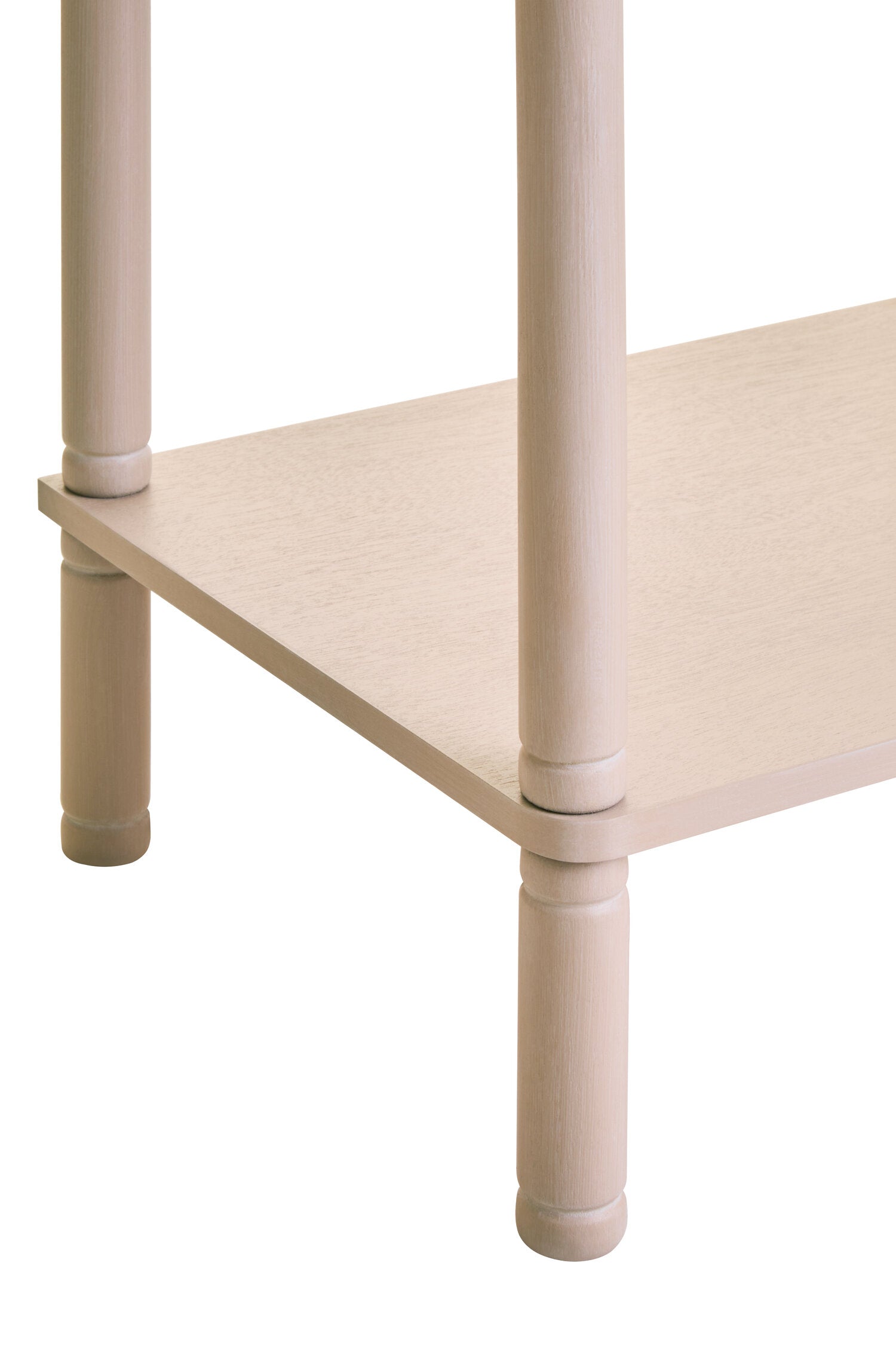 Heritage One Drawer Reed Detail Taupe Wooden Side Table