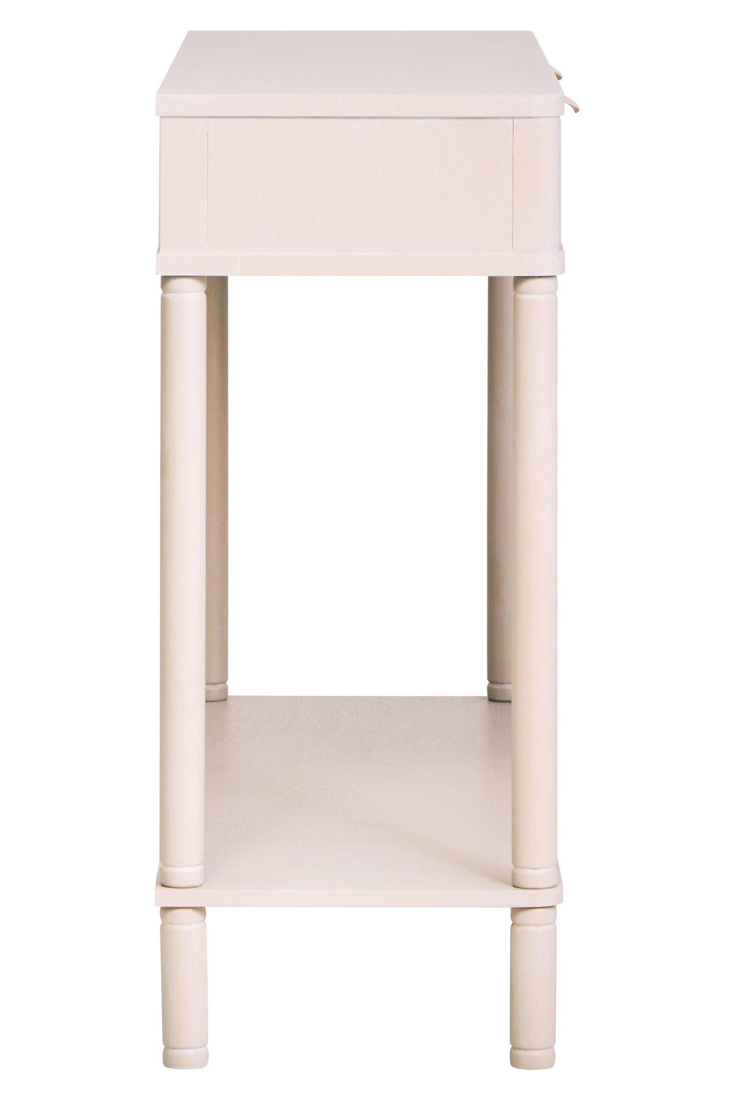 Heritage Two Drawer Reed Detail Taupe Wooden Console Table