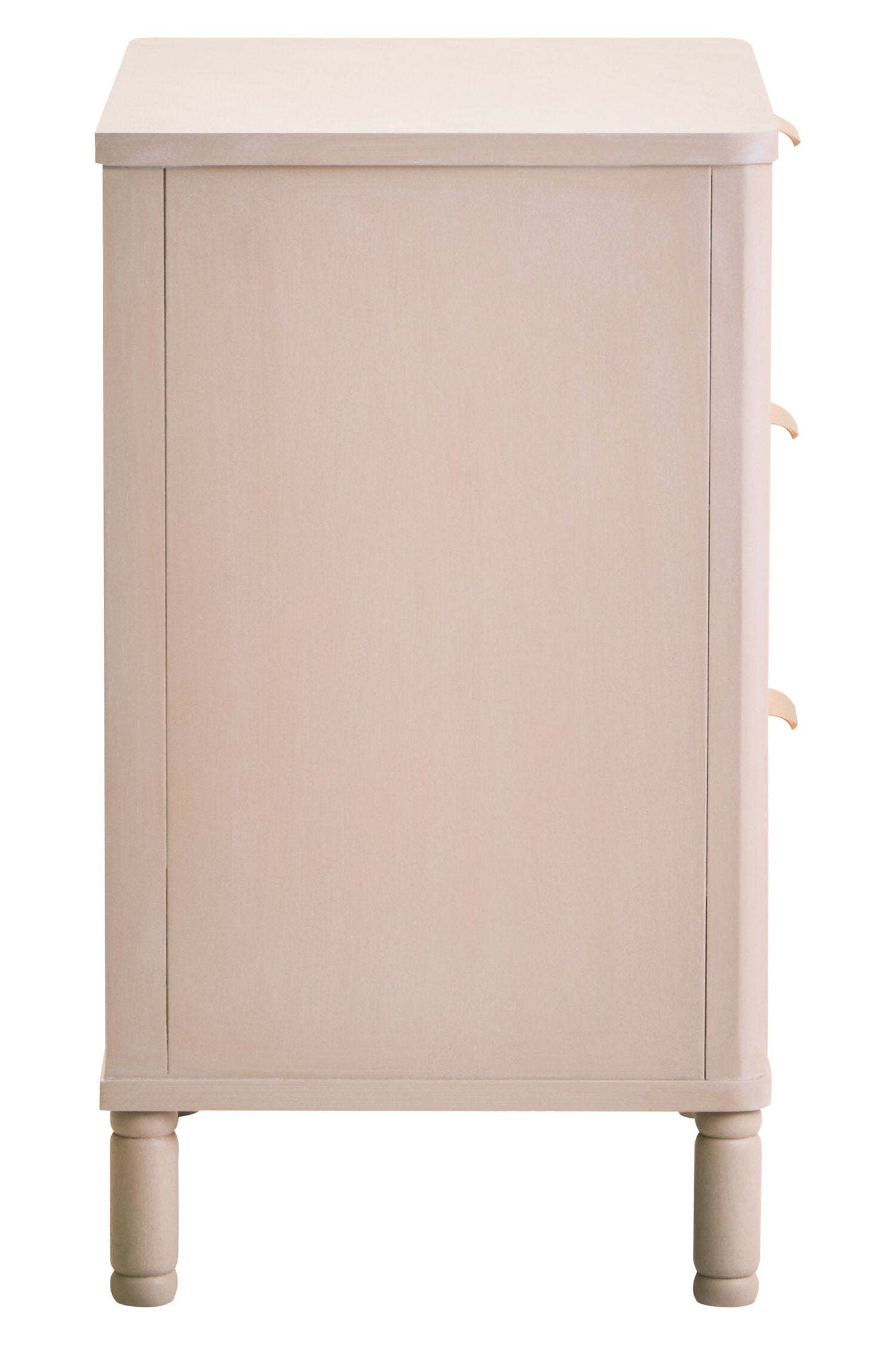 Heritage Reed Detail Taupe Three Drawer Wooden Chest