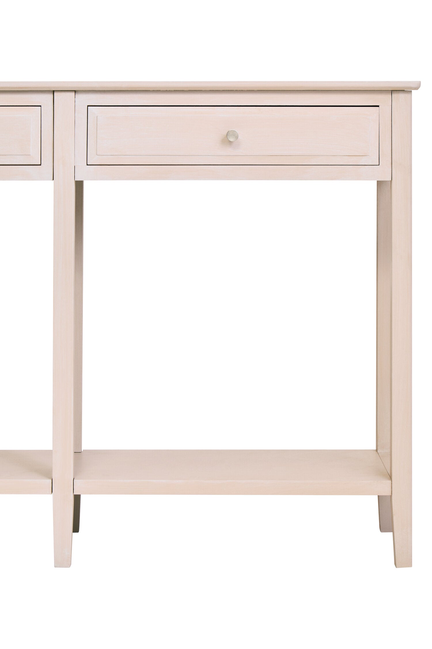Heritage Two Drawer Taupe Wooden Console Table