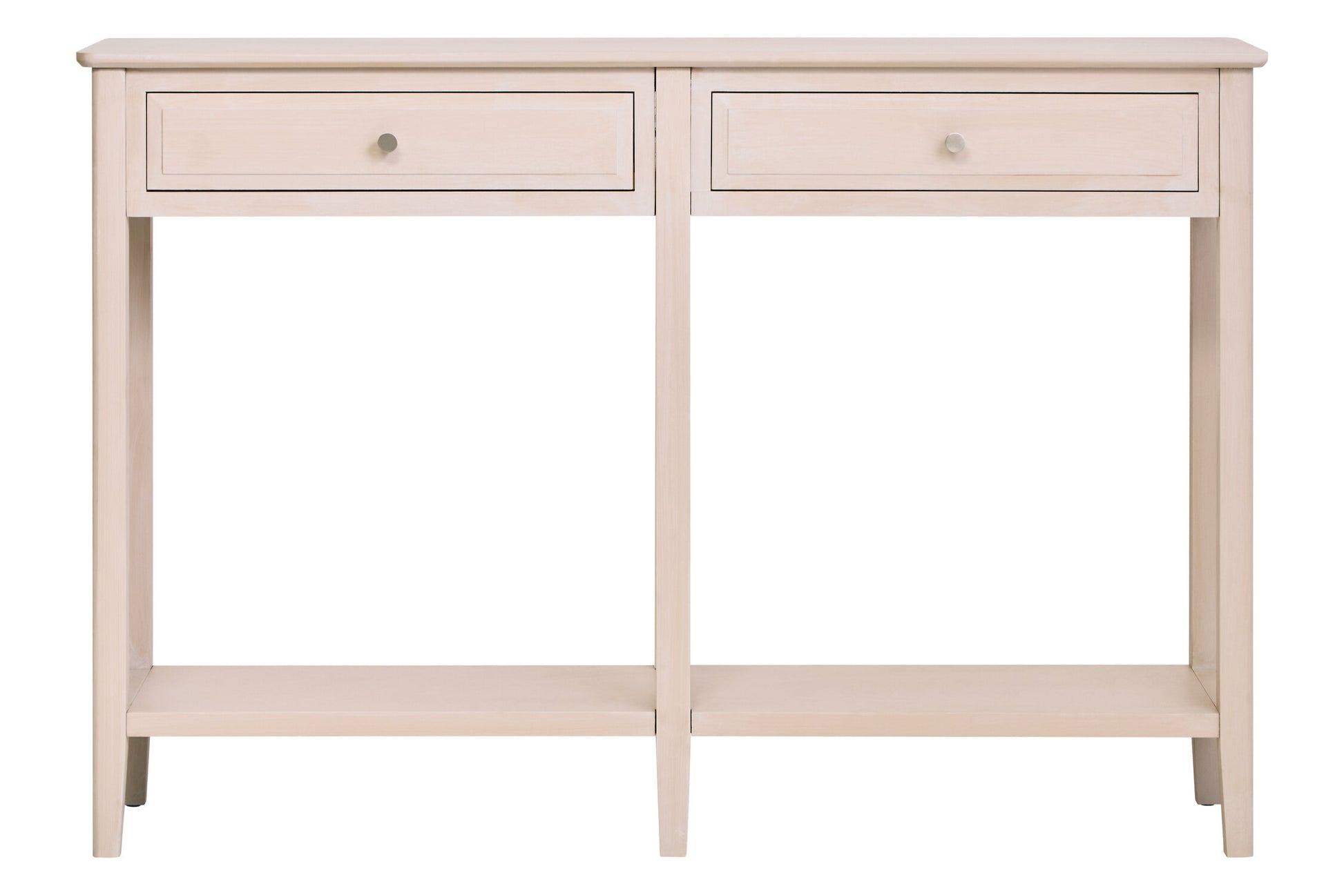 Heritage Two Drawer Taupe Wooden Console Table