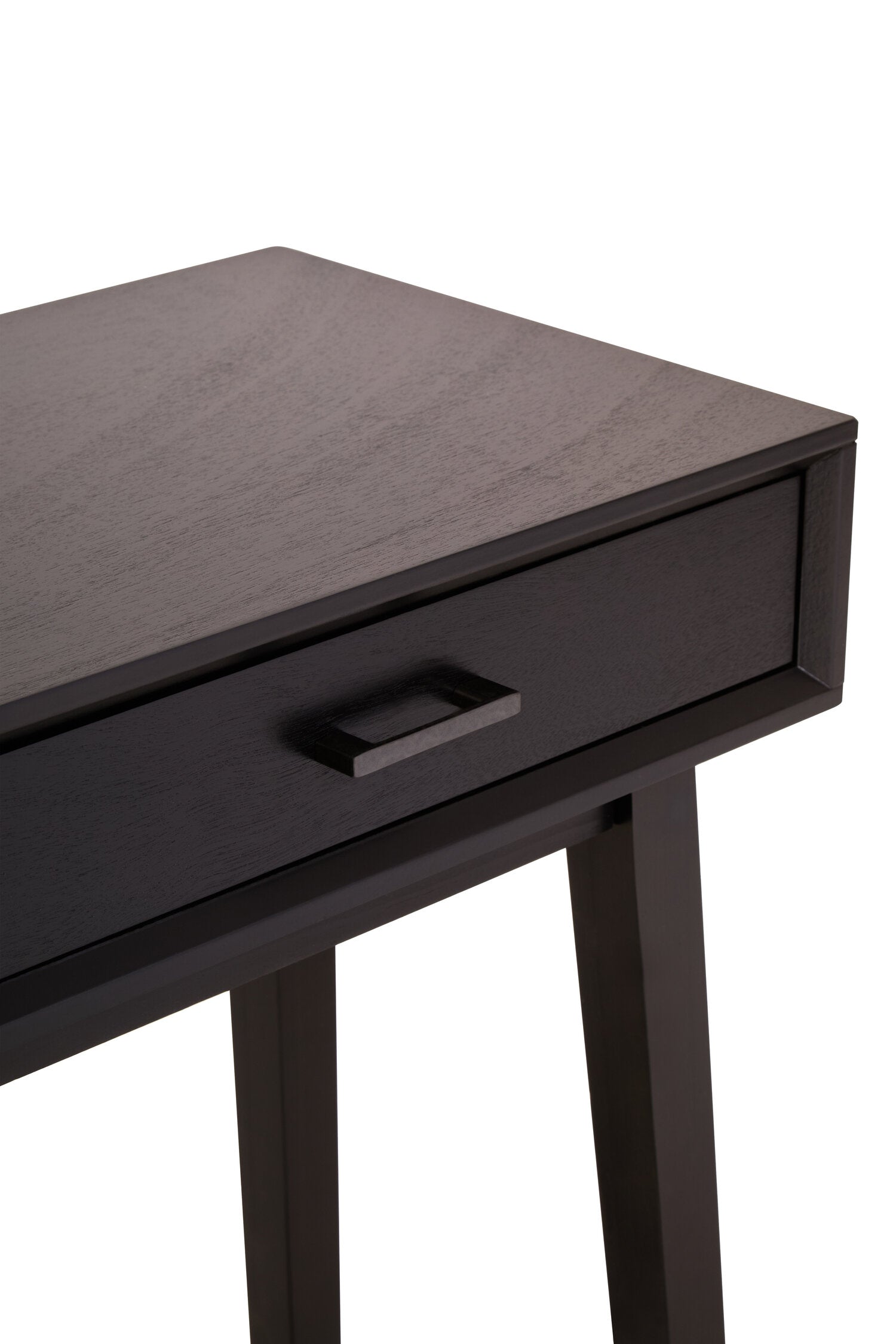 Heritage Two Drawer Black Finish Wooden Console Table