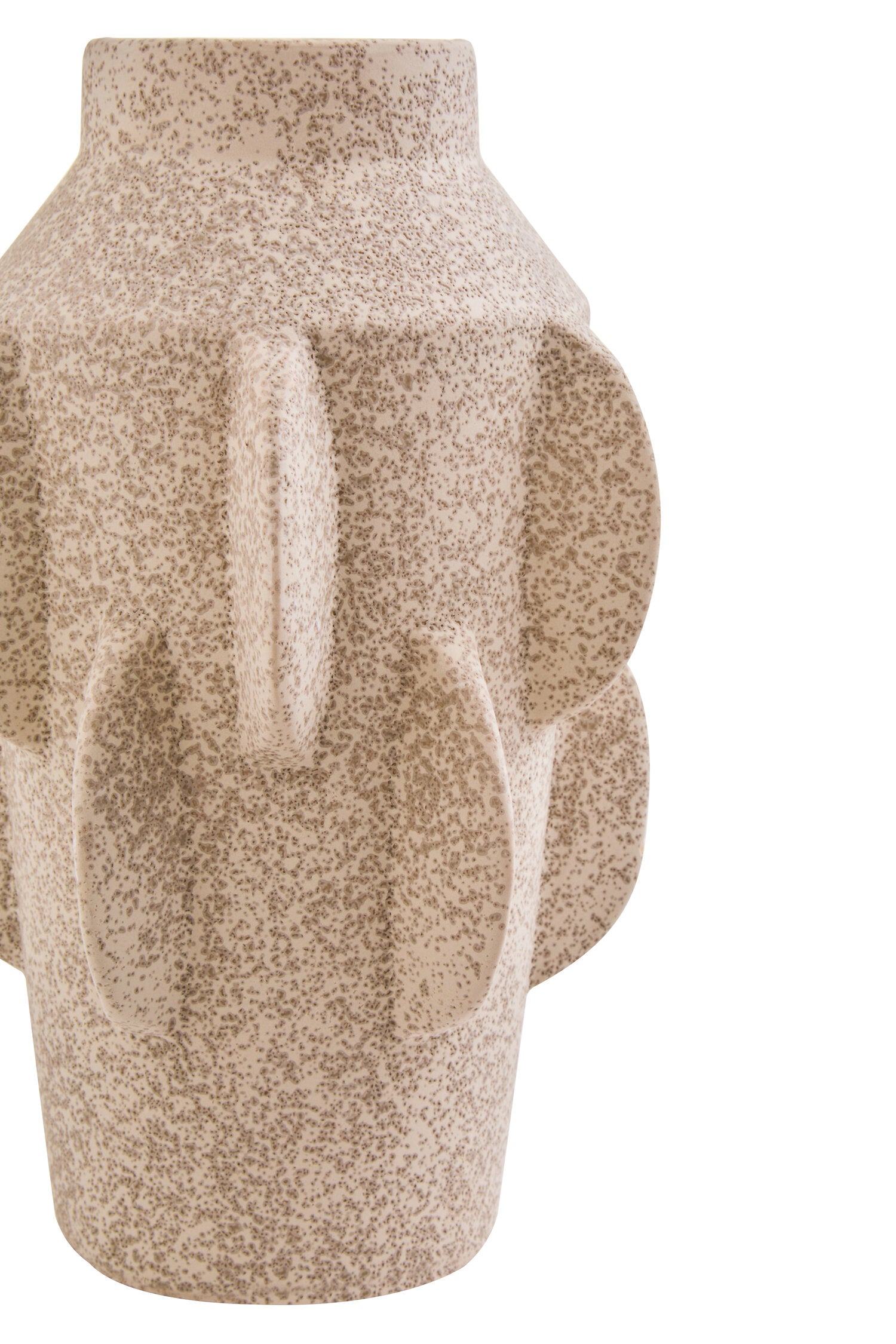 Sidra Large Cream Textured Vase