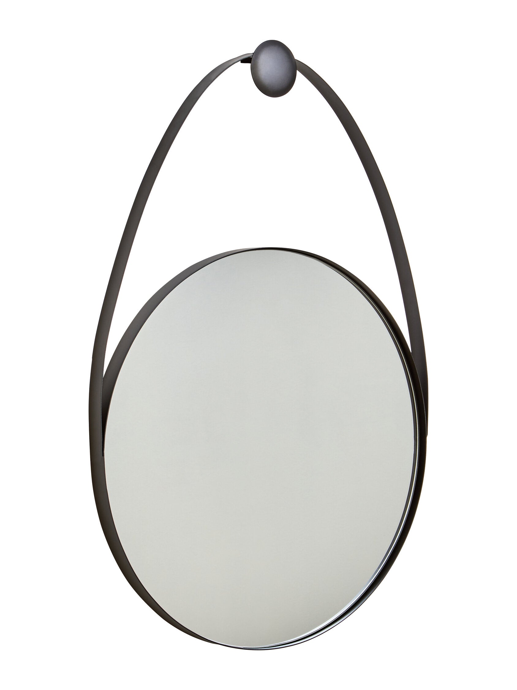 Trento Black Frame Hanging Loop Wall Mirror