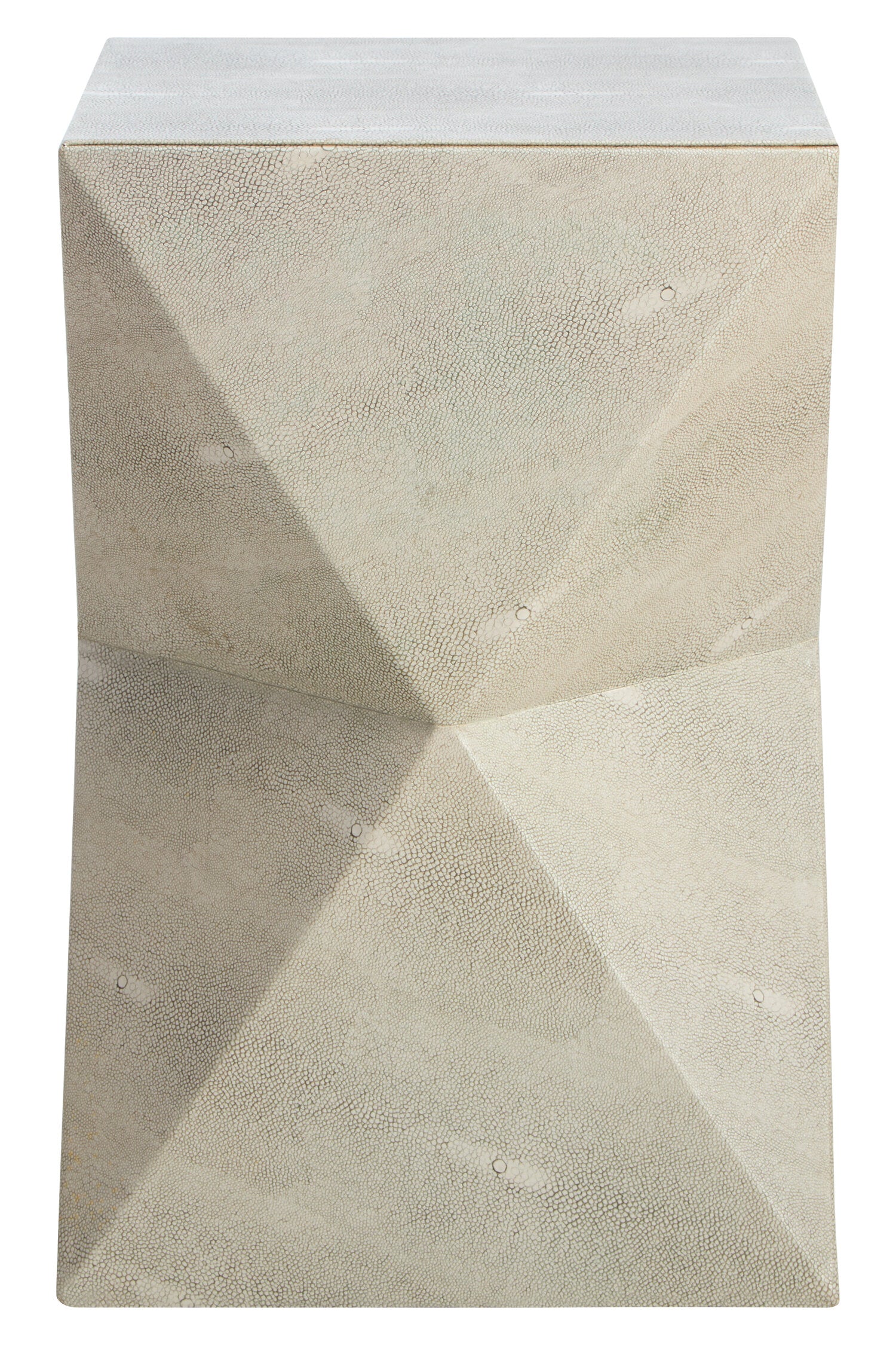 Cardona Grey Shagreen Effect Side Table