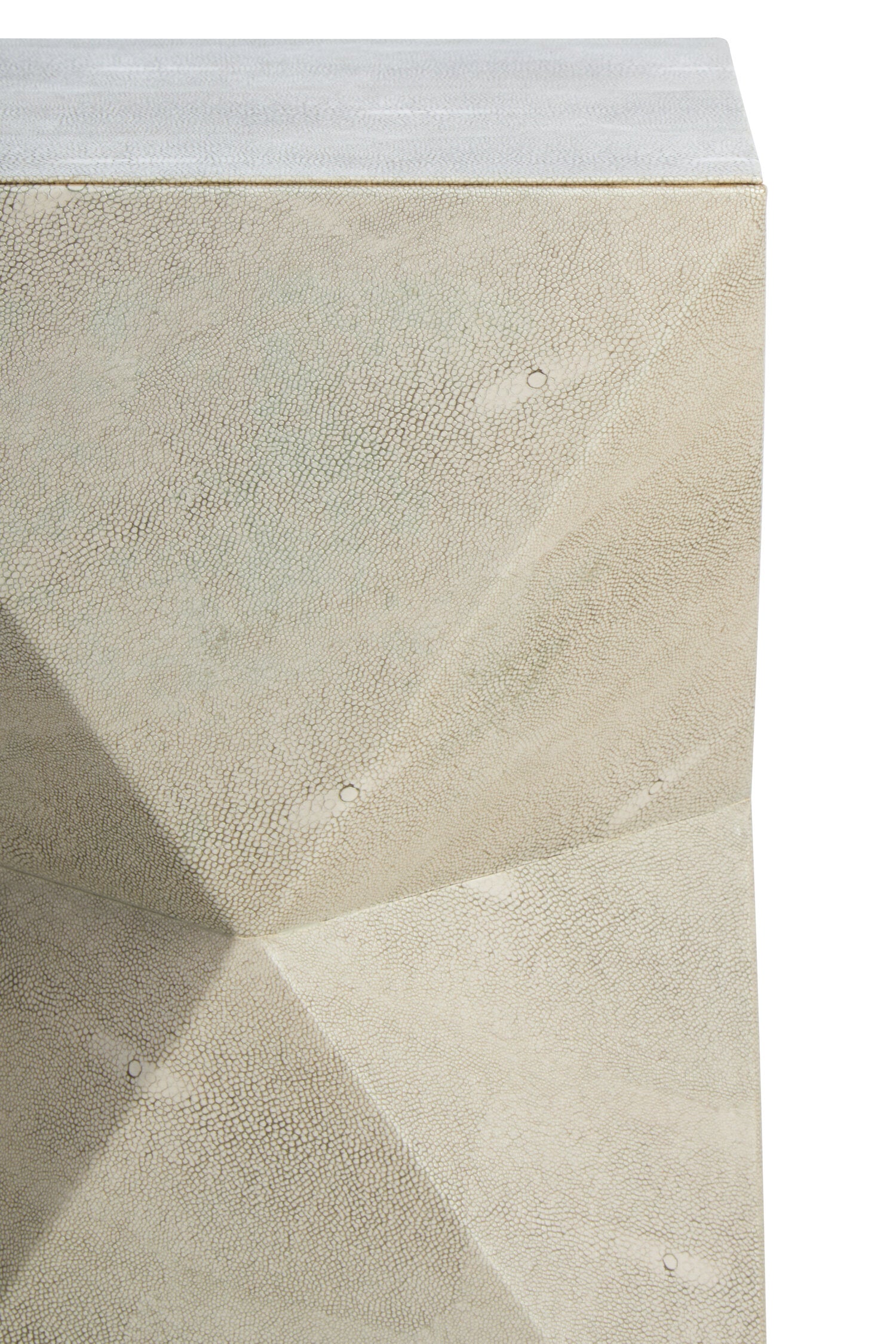 Cardona Grey Shagreen Effect Side Table