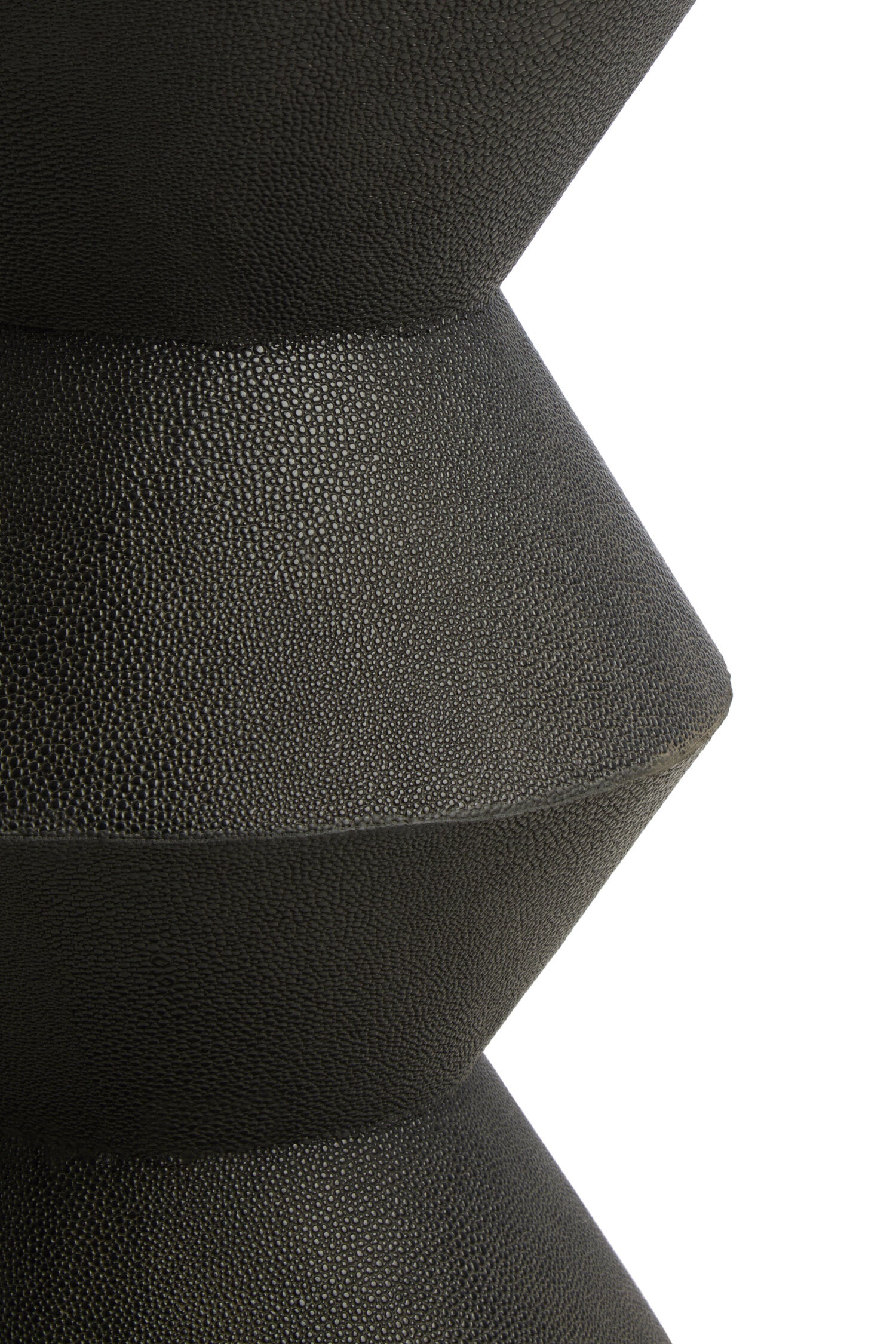 Cardona Black Shagreen Effect Side Table