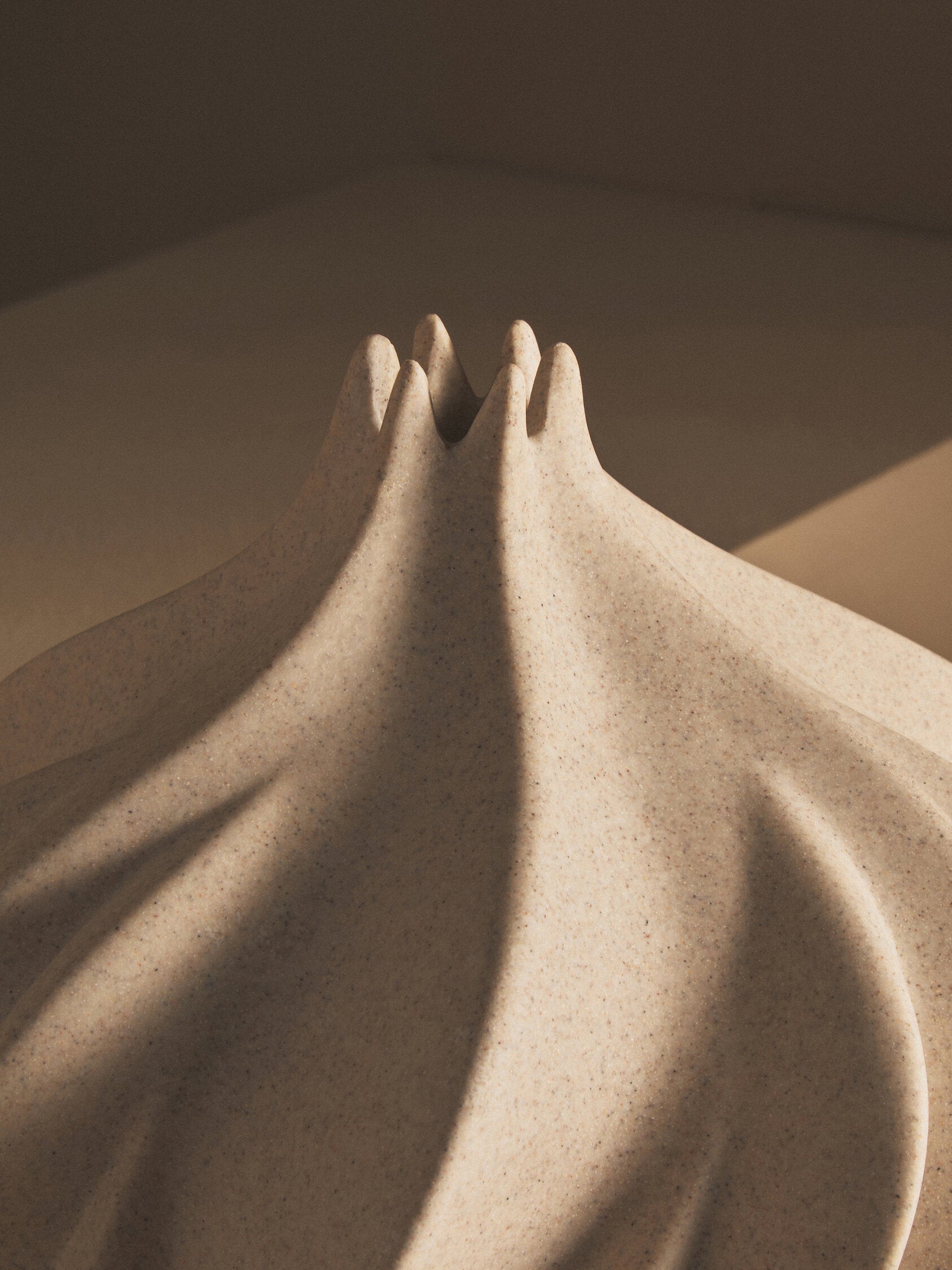 Broc Small Sandstone Effect Organic Vase