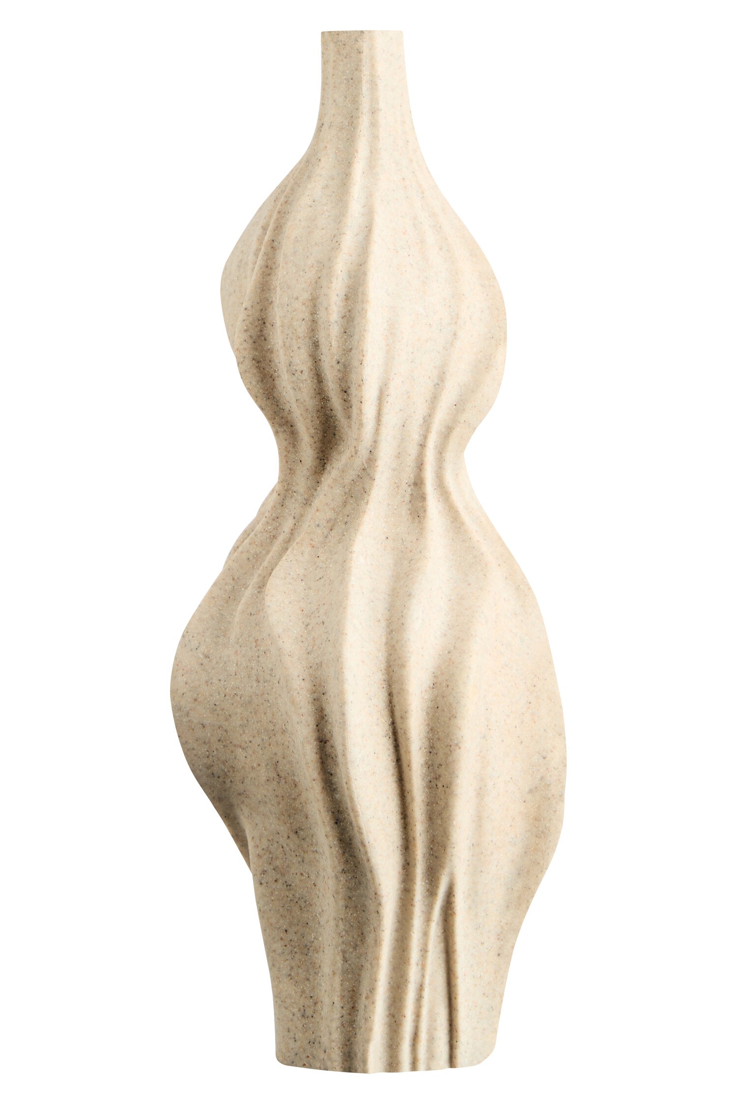 Broc Sandstone Effect Organic Twist Vase