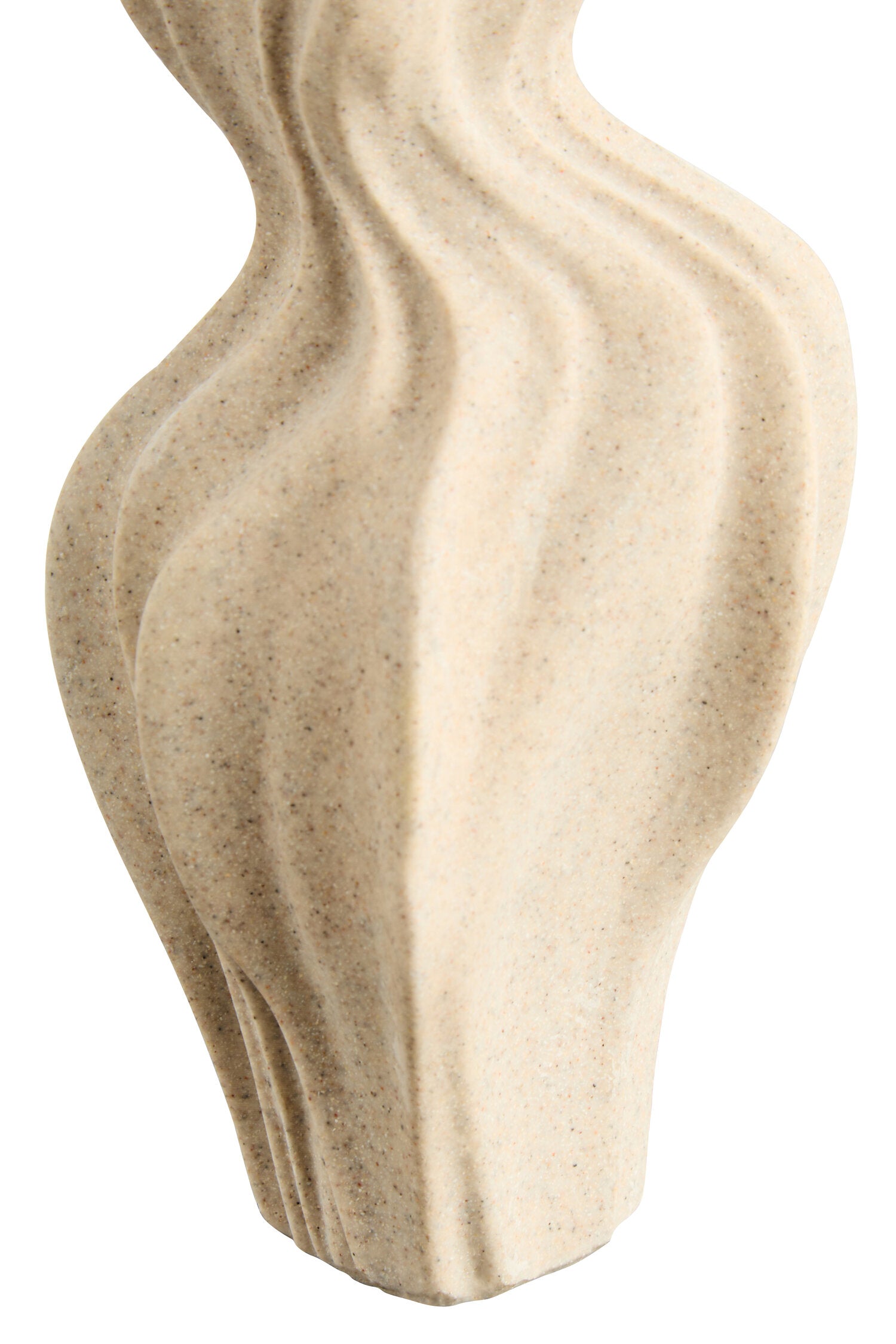 Broc Sandstone Effect Organic Twist Vase