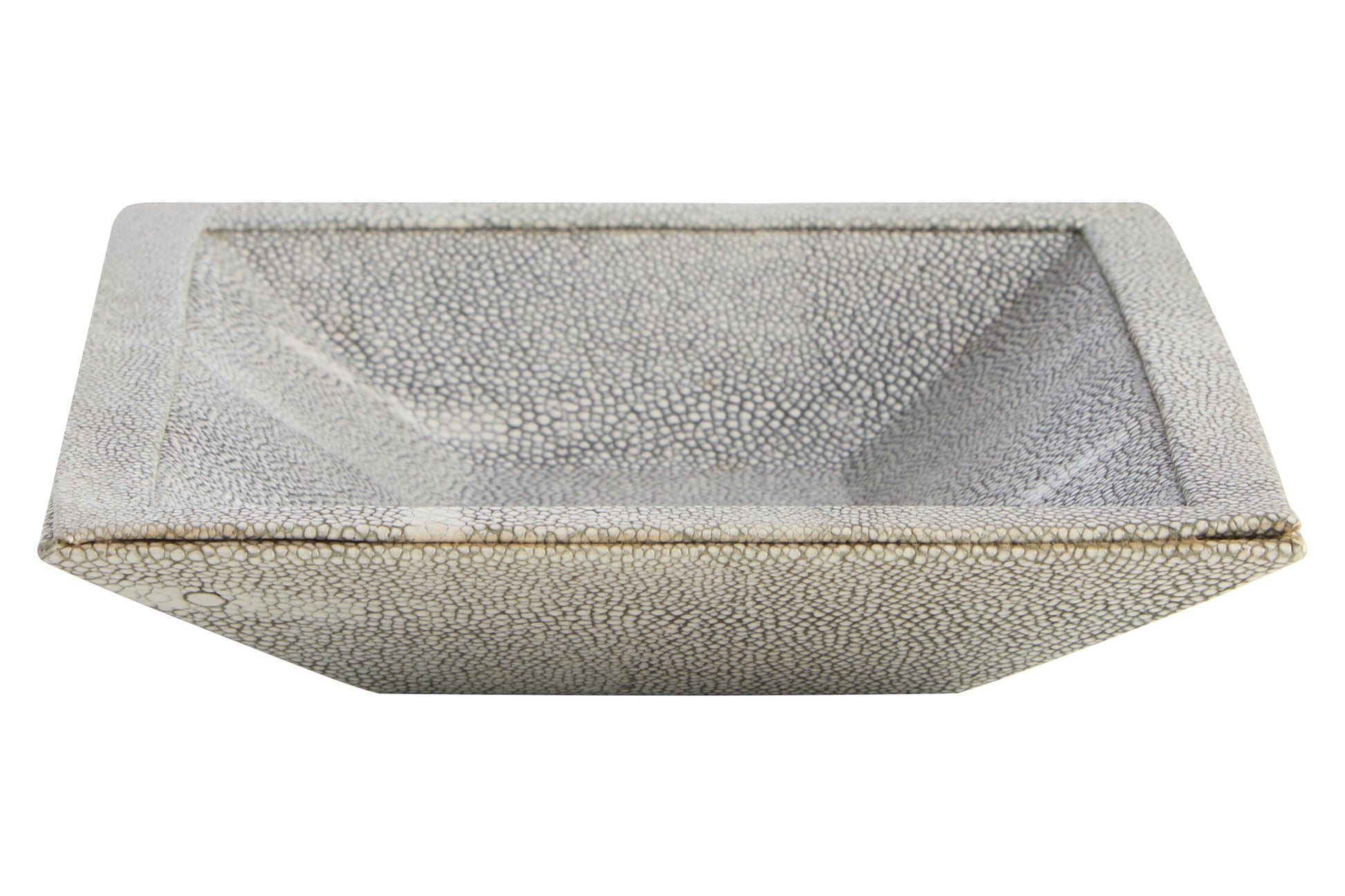 Cardona Grey Shagreen Effect Trinket Dish