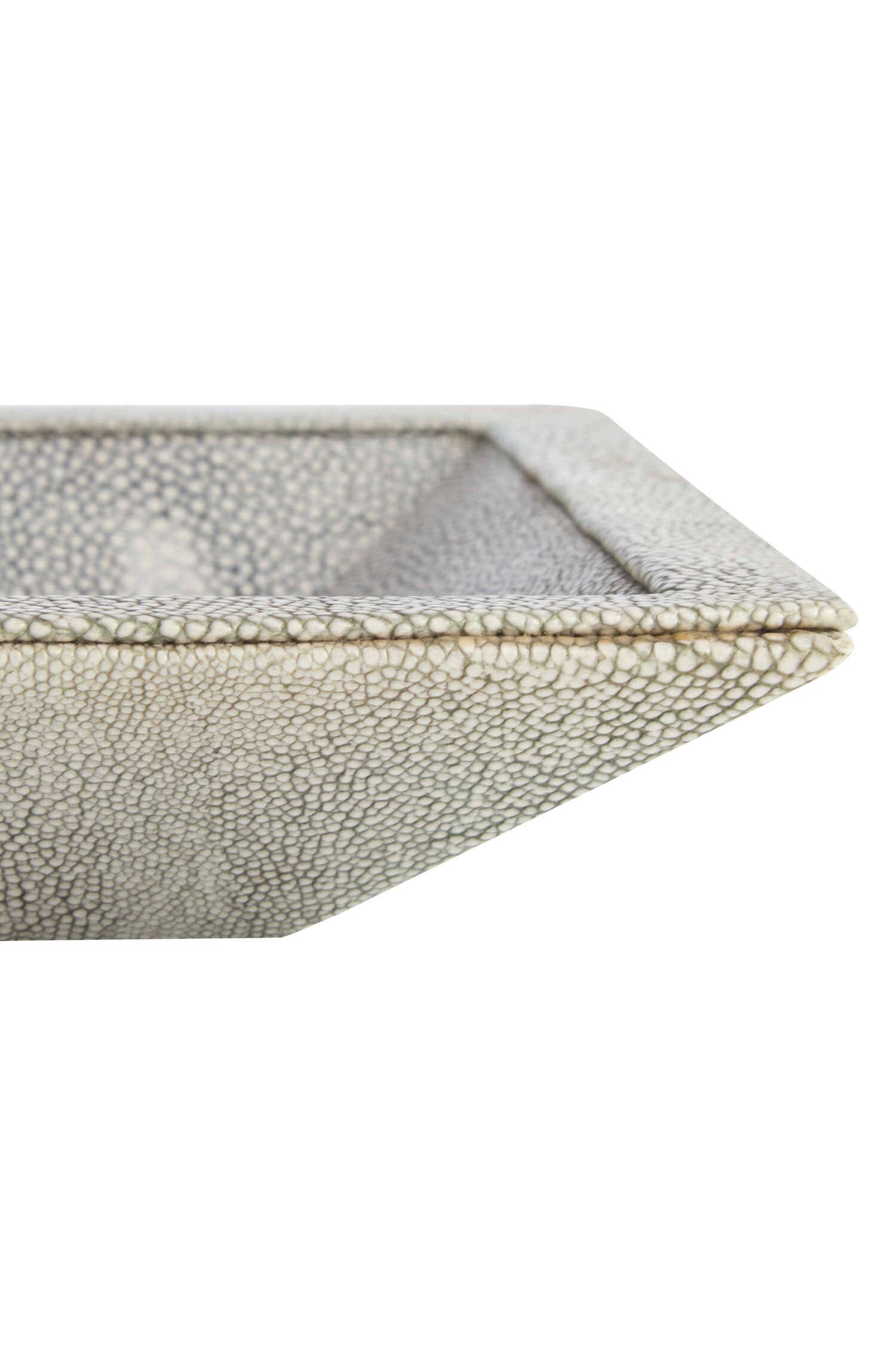Cardona Grey Shagreen Effect Trinket Dish