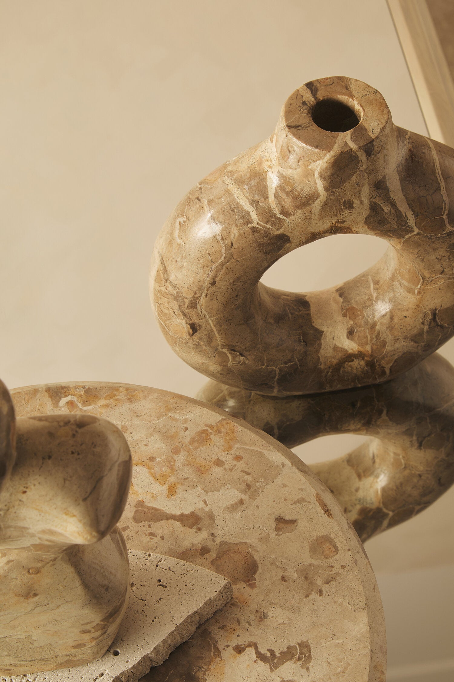 Santino Chocolate Marble Vase