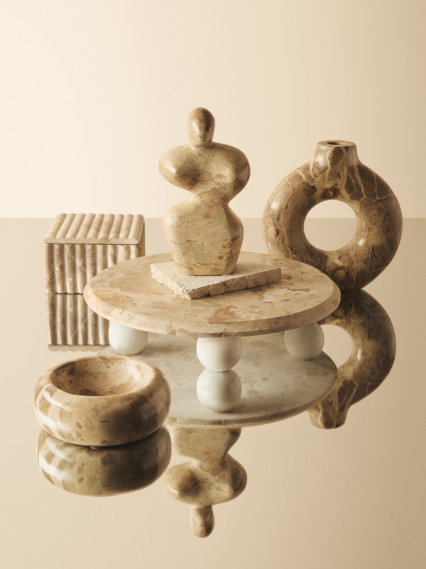Santino Chocolate Marble Vase