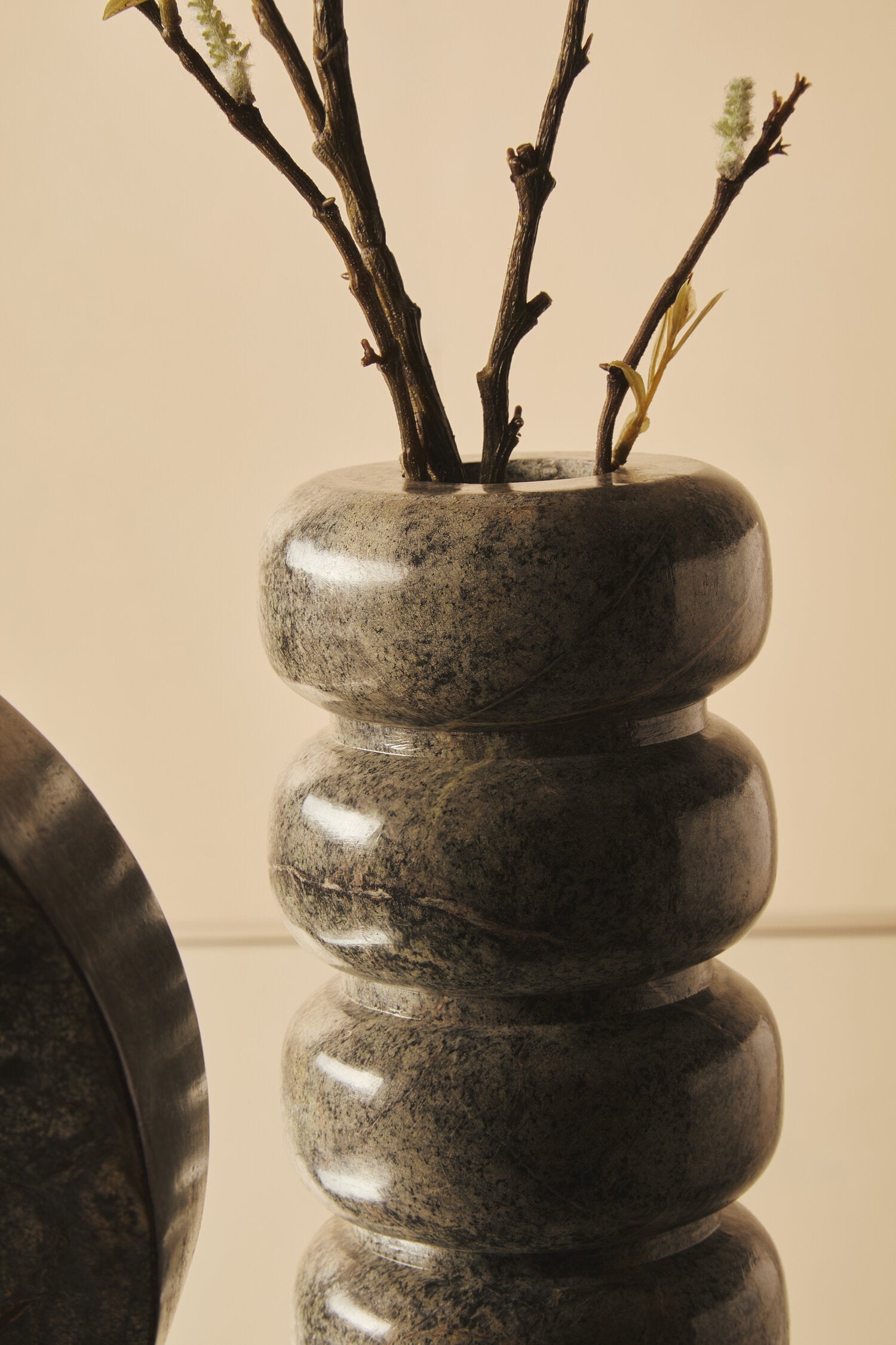 Fazio Forest Green Marble Vase