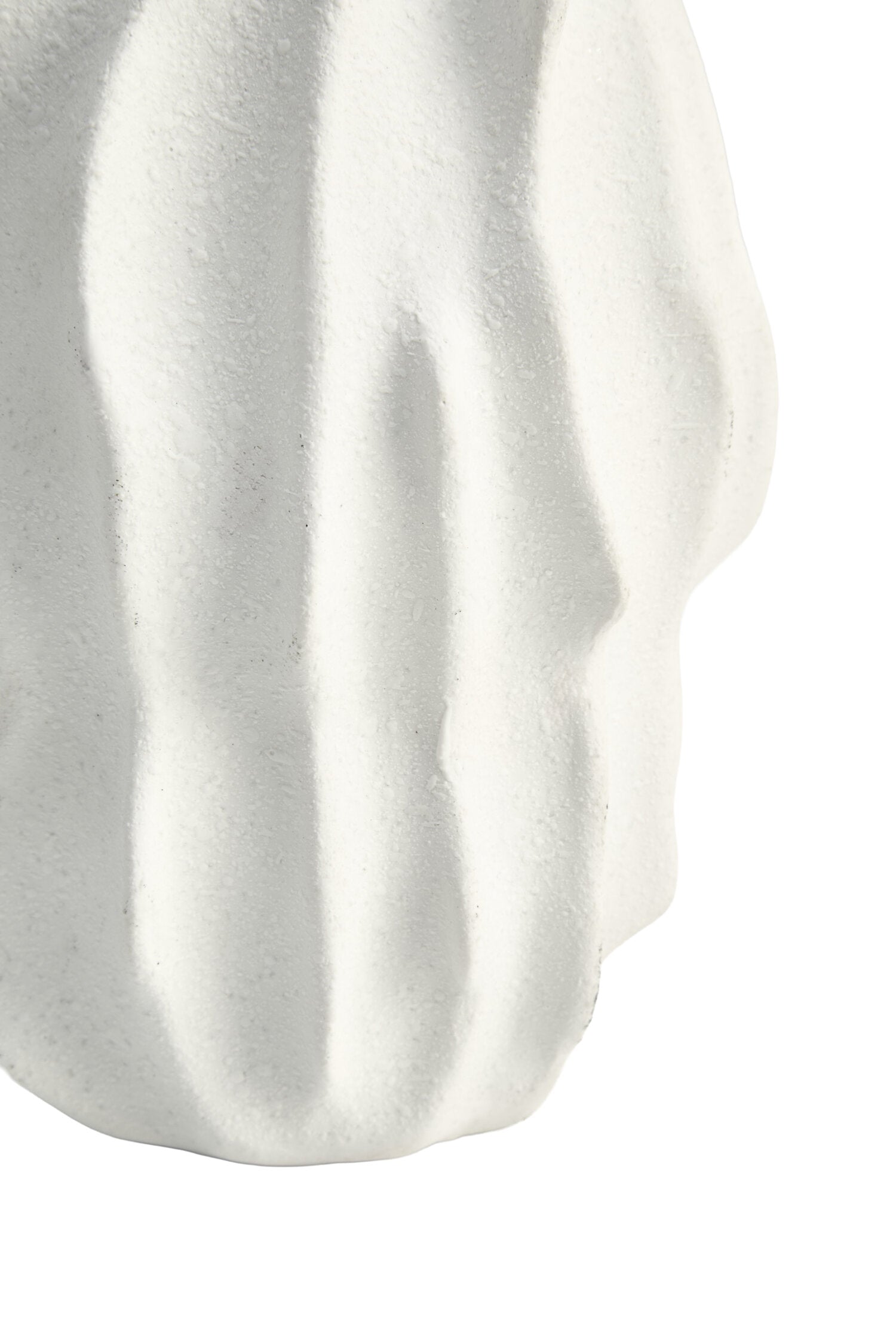 Broc Small White Textured Vase
