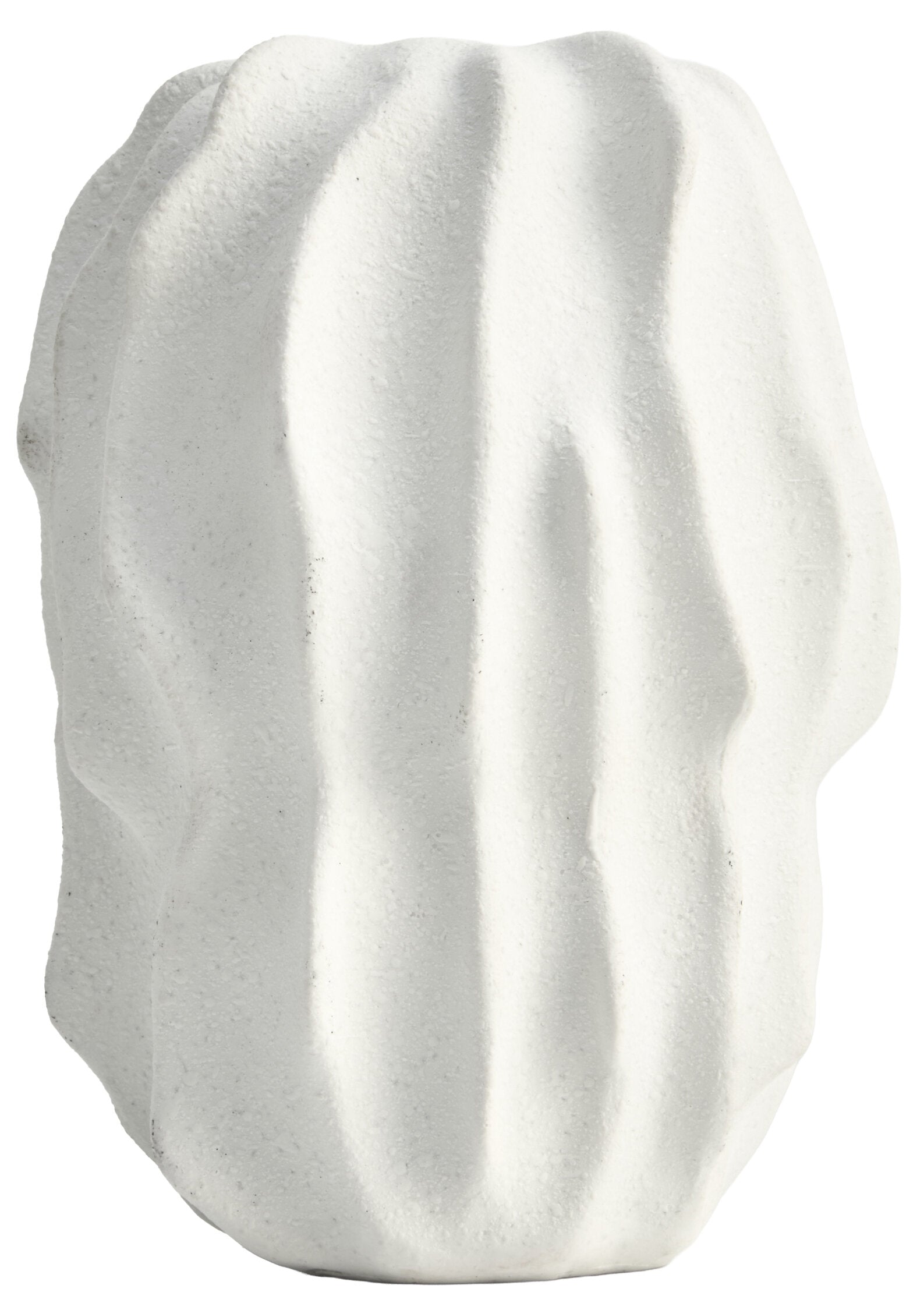 Broc Small White Textured Vase