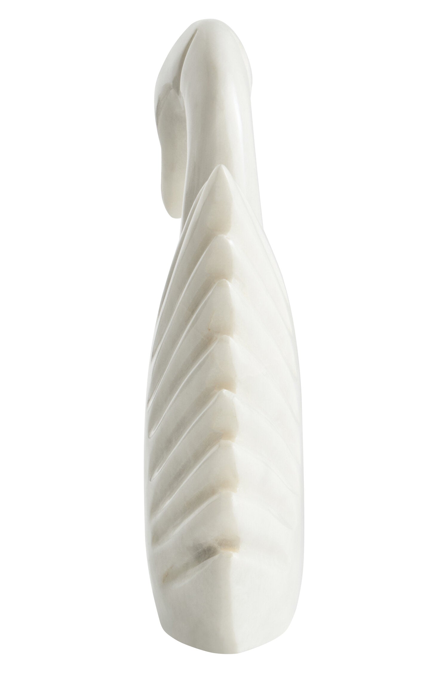 Zoro White Marble Decorative Swan