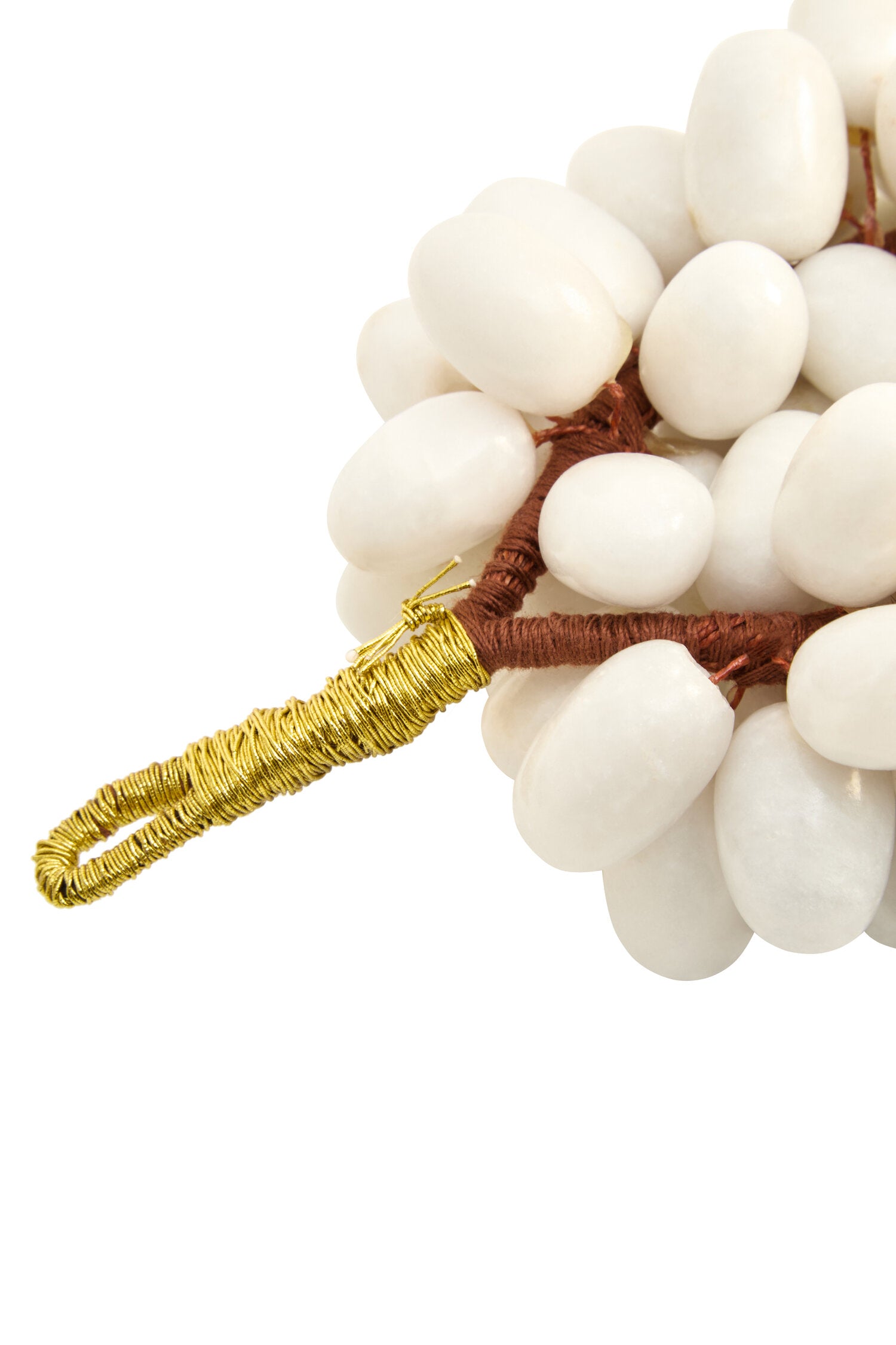 Zoro Large White Marble Decorative 100 Grapes
