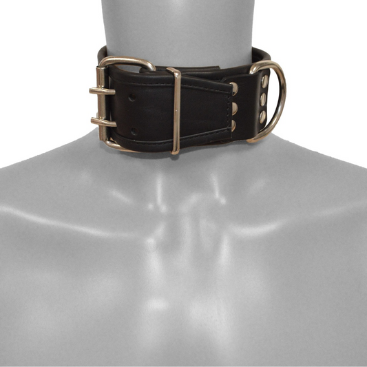 Prowler RED Leather Collar SM