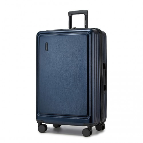 KSK2493 - Kono Durable 28 Inch ABS+PC Hardshell Suitcase with TSA Lock Lightweight Travel Luggage with 360° Spinner Wheels - Navy